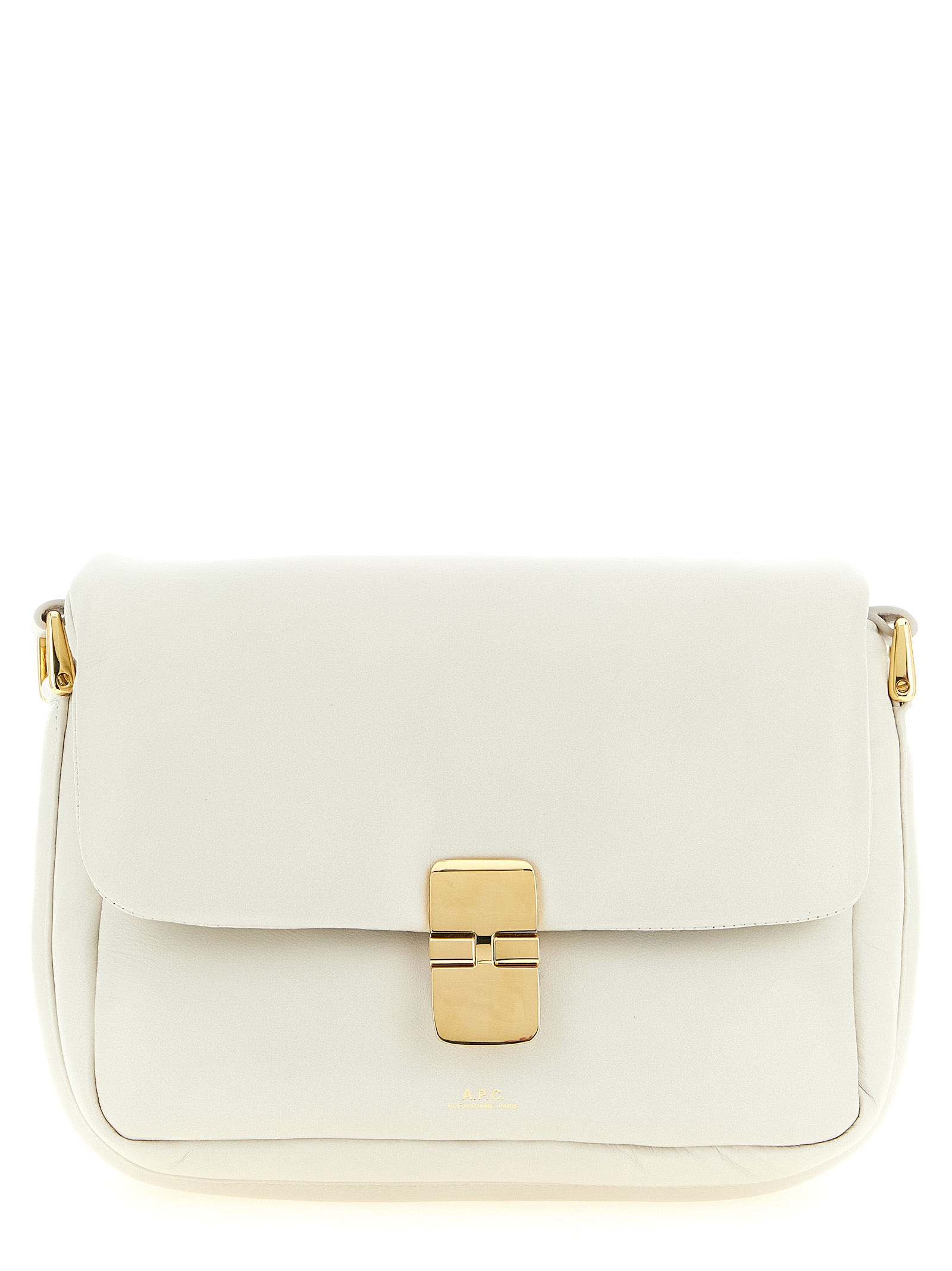 White Cowhide Crossbody Bag
