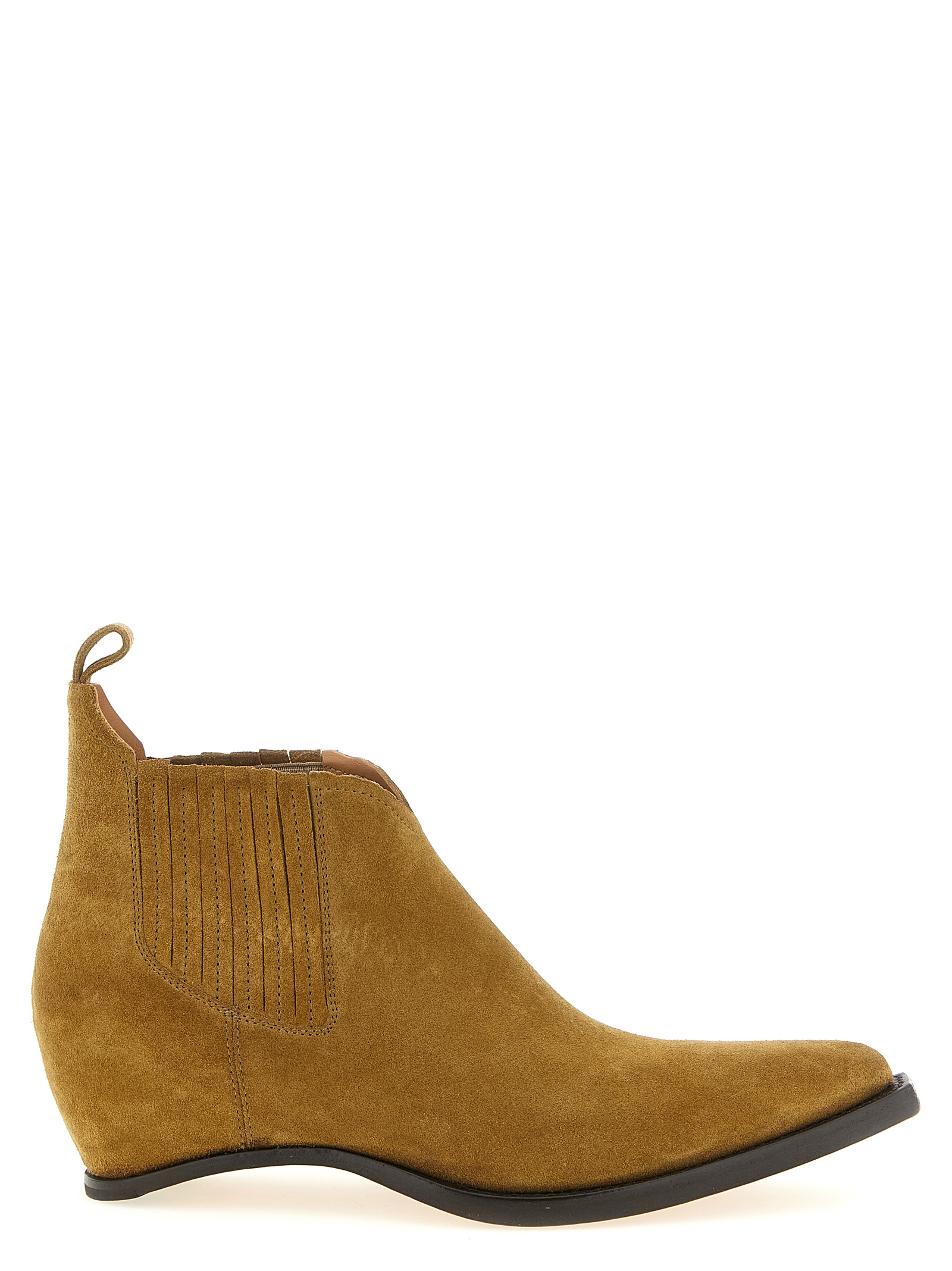 Maison Margiela Brown Bovine Leather Ankle Boots - Men