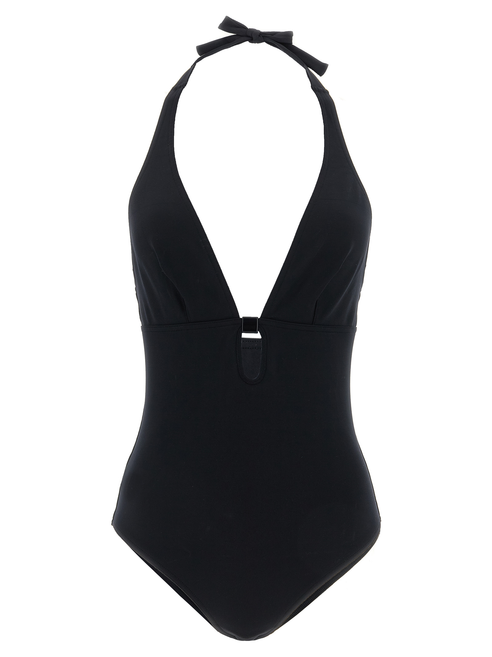 Black Polyamide One-Piece Swimsuit
