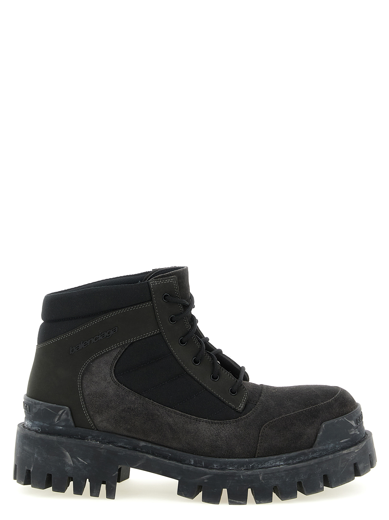 Balenciaga Brown Calfskin Ankle Boots - Men