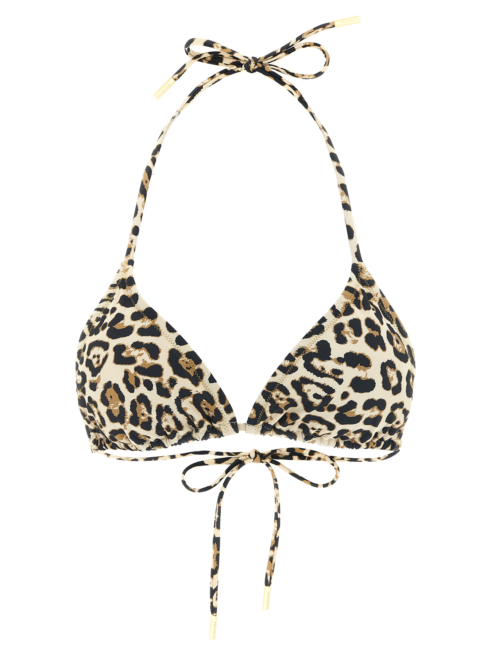Beige Polyester Bikini