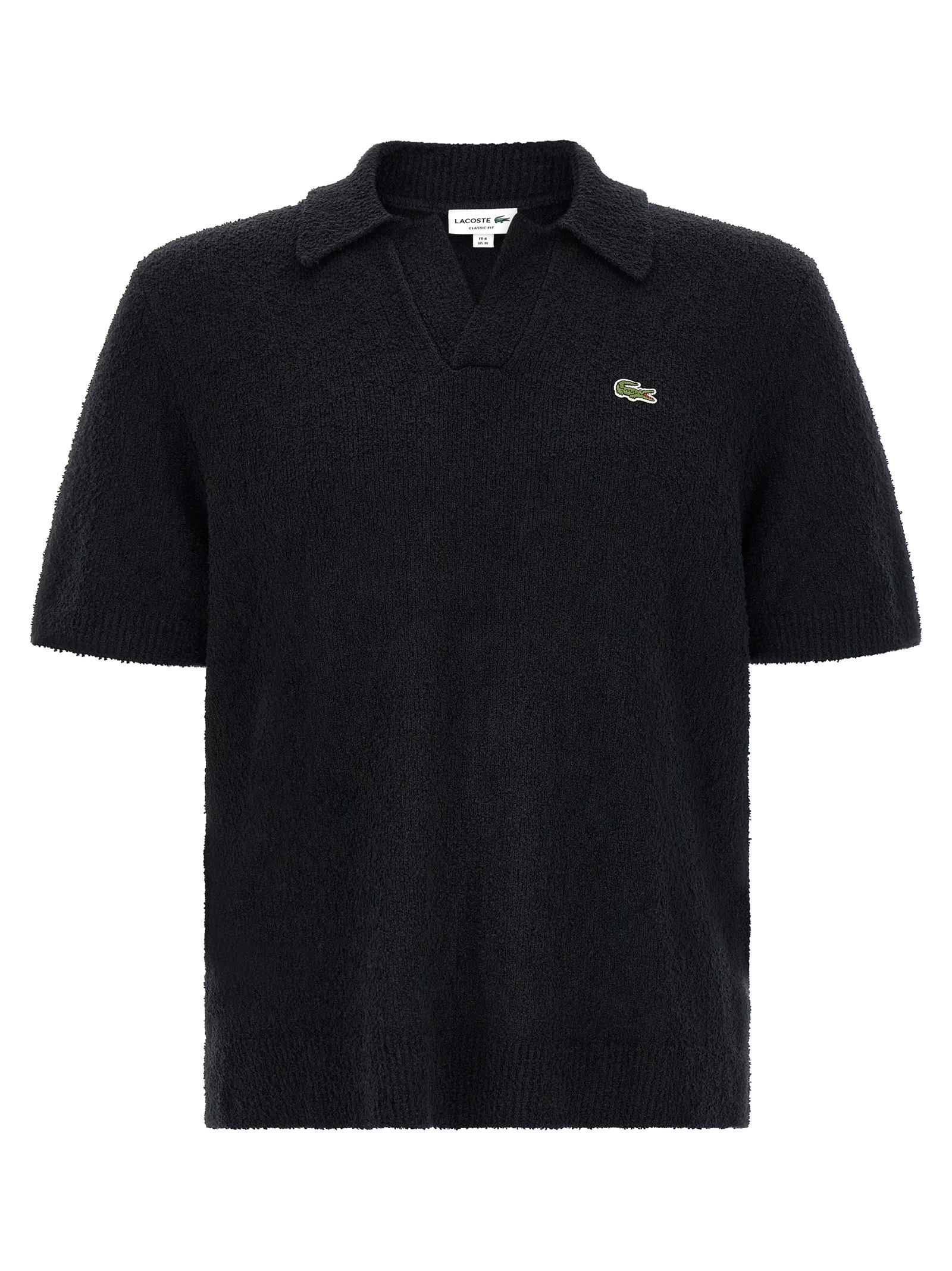 Black Cotton Polo Shirt