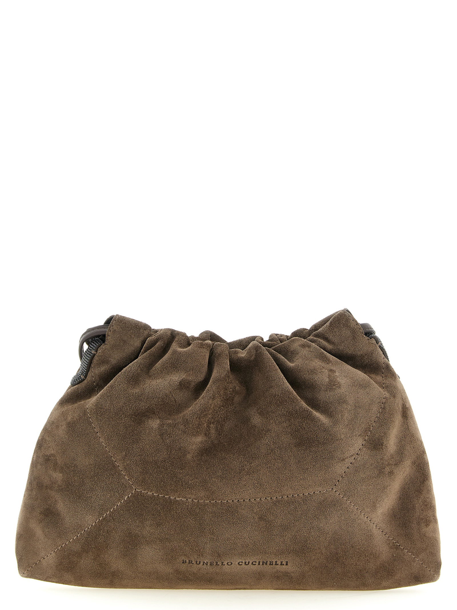 Brunello Cucinelli Brown Calfskin Clutch Bag - Women