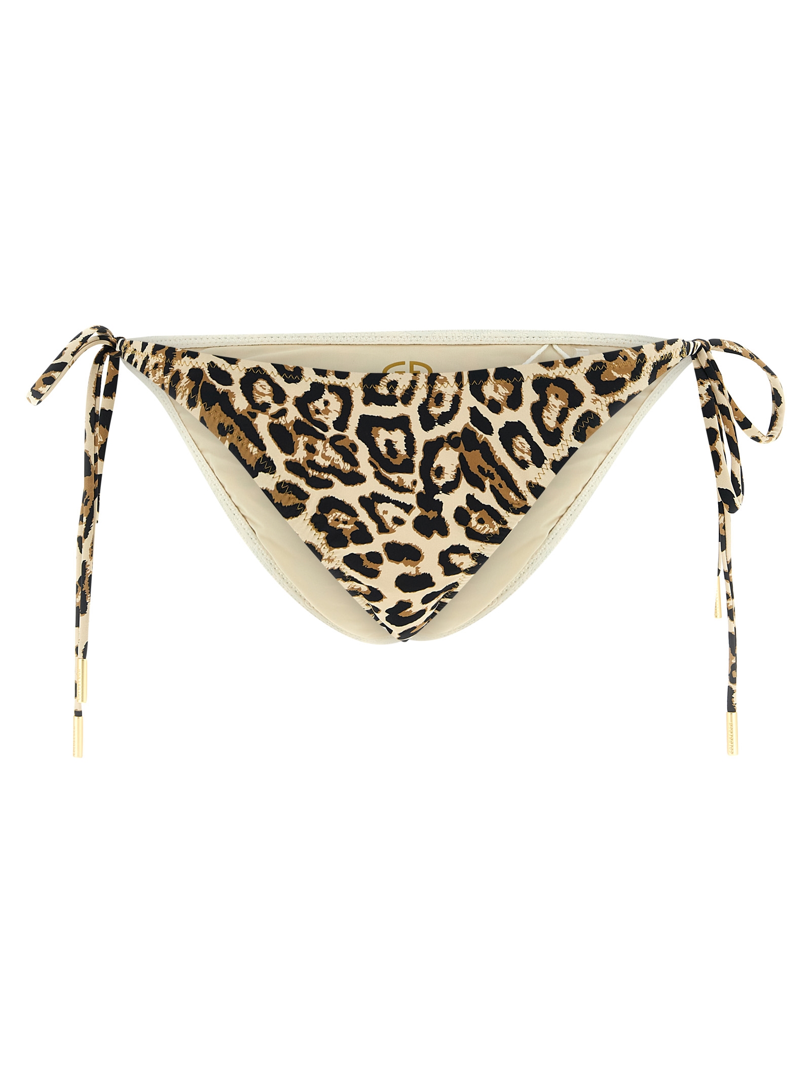 Beige Polyester Bikini
