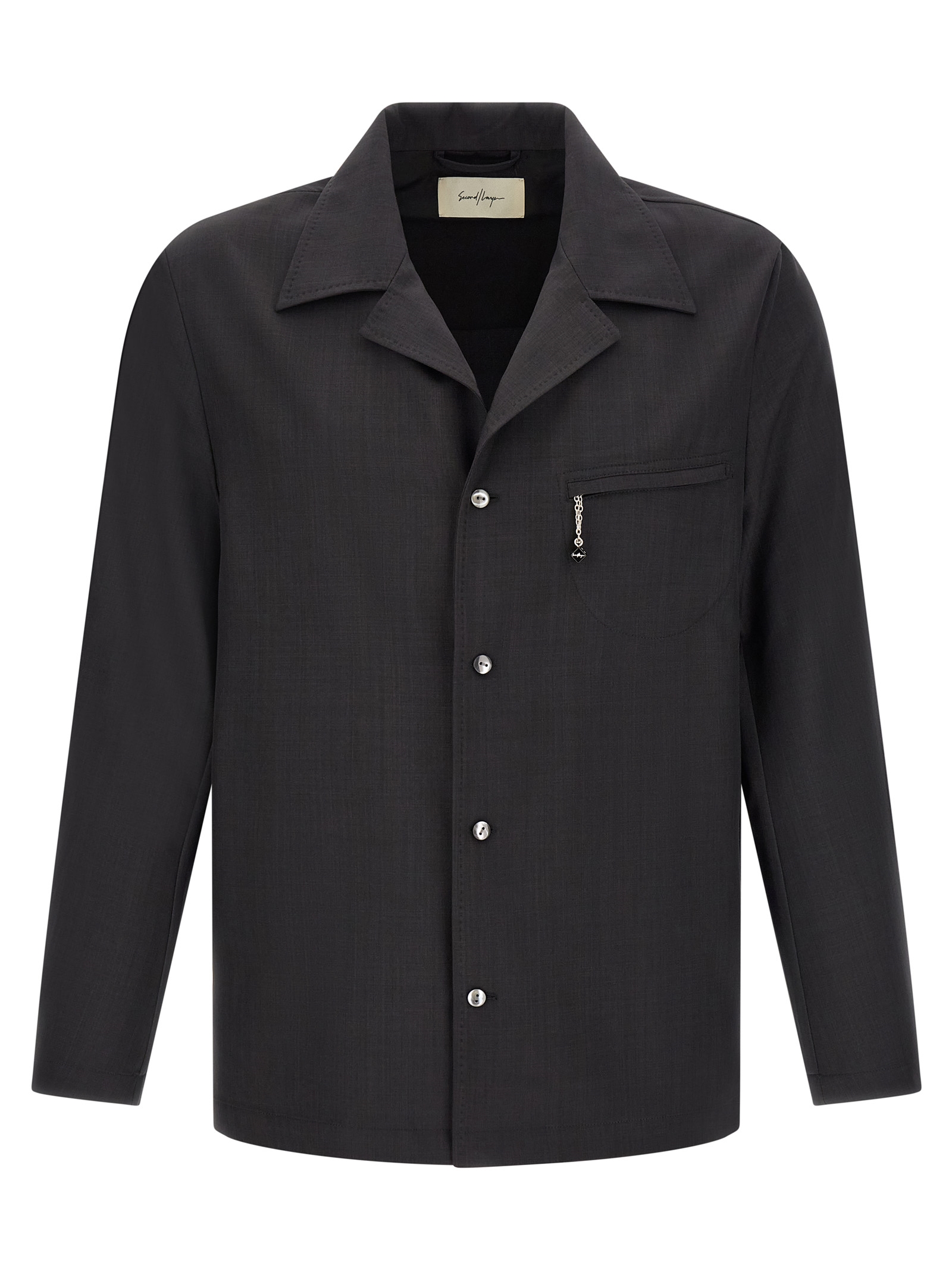 Gray Polyester Blouse