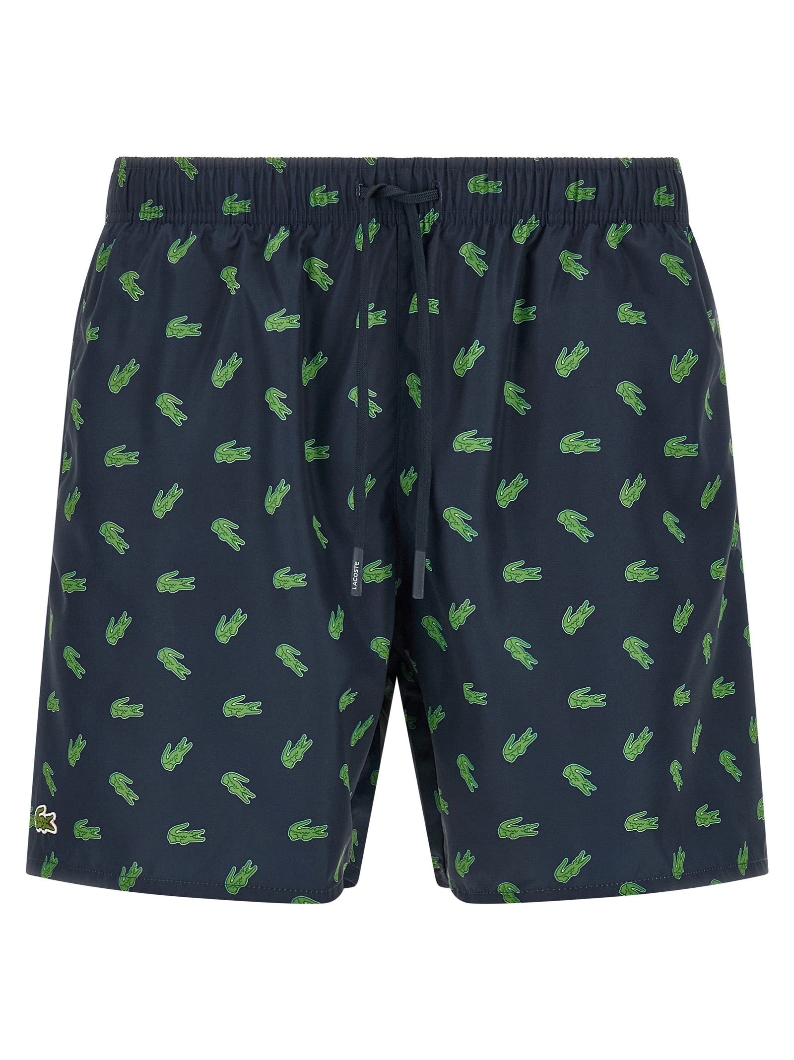 Blue Polyester Swim Shorts