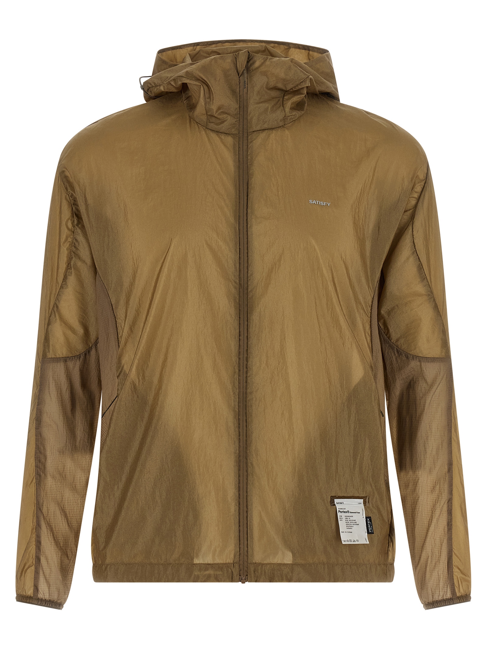 Beige Polyamide Shell Jacket