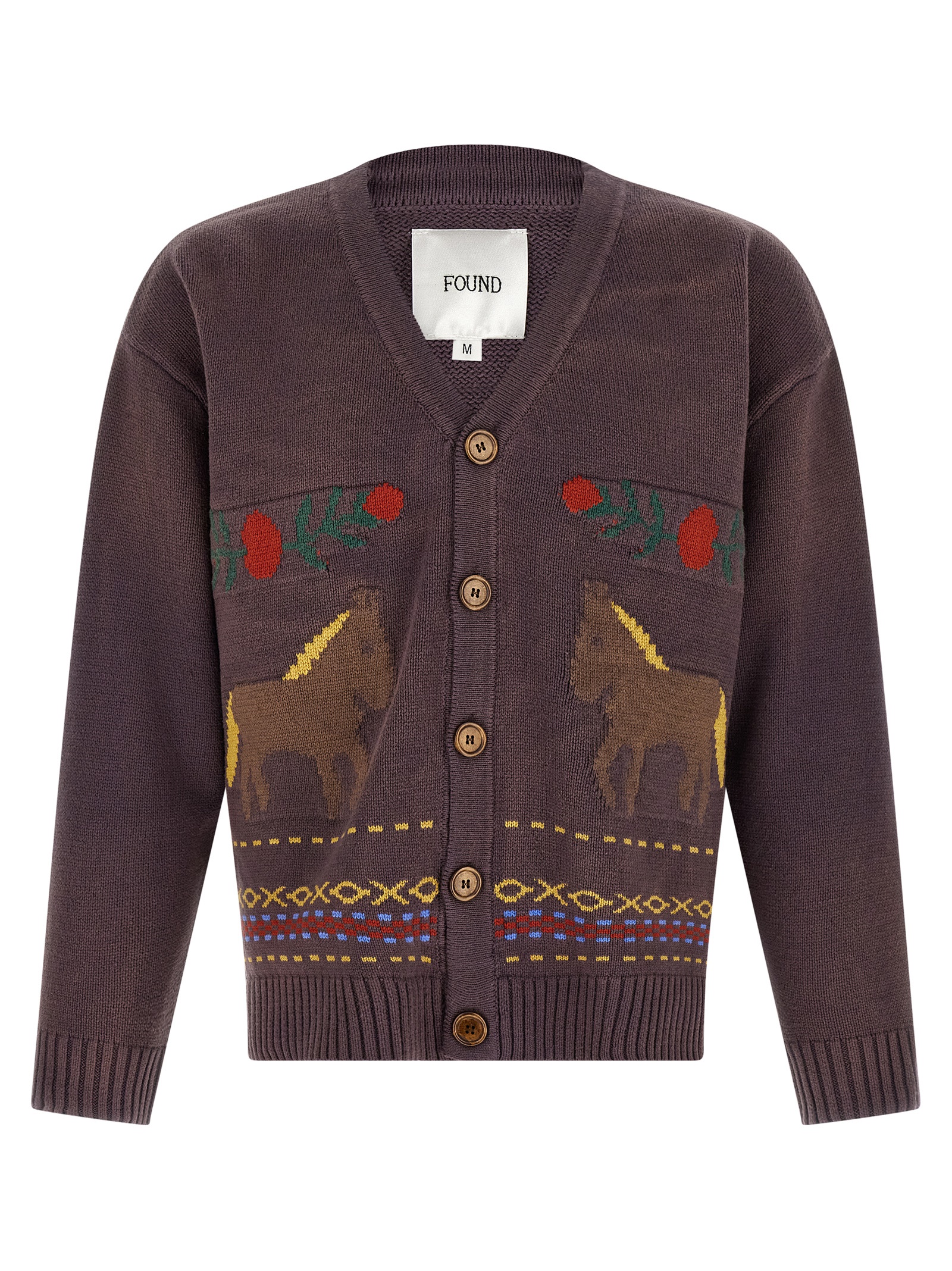 Brown Cotton Cardigan