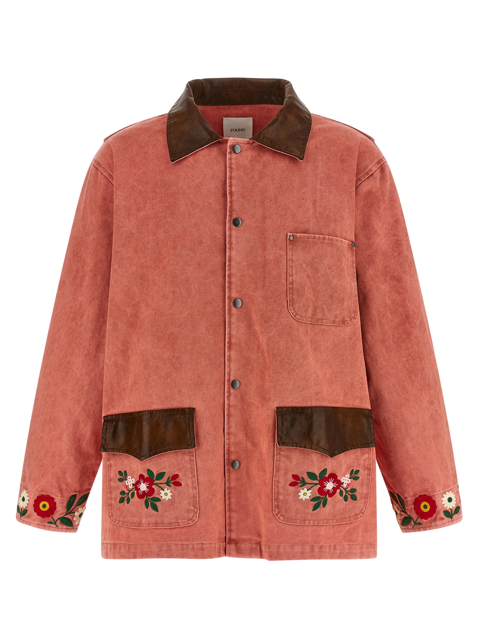 Multicolor Cotton Full-Length Jacket