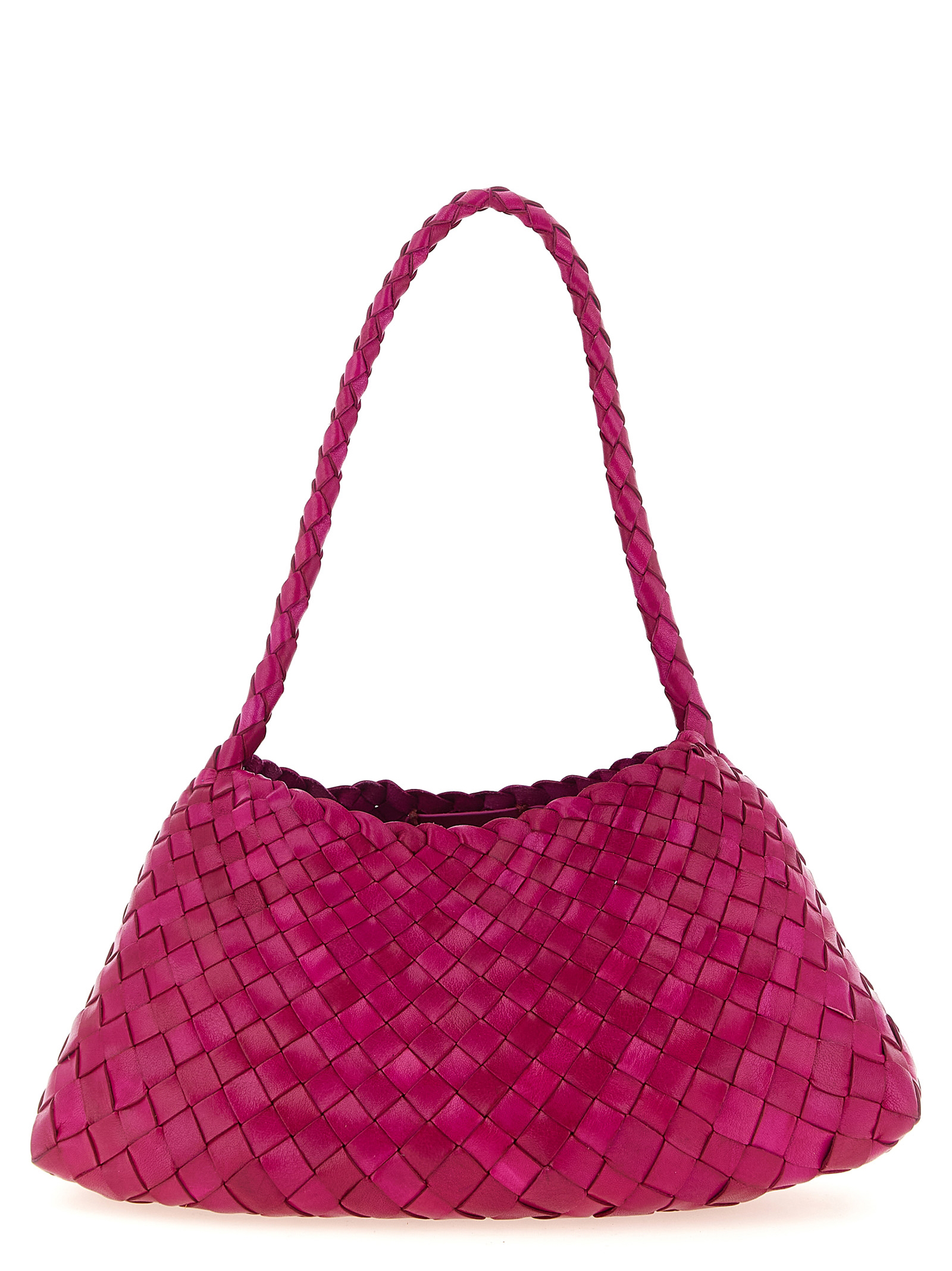 Fuchsia Calfskin Shoulder Bag