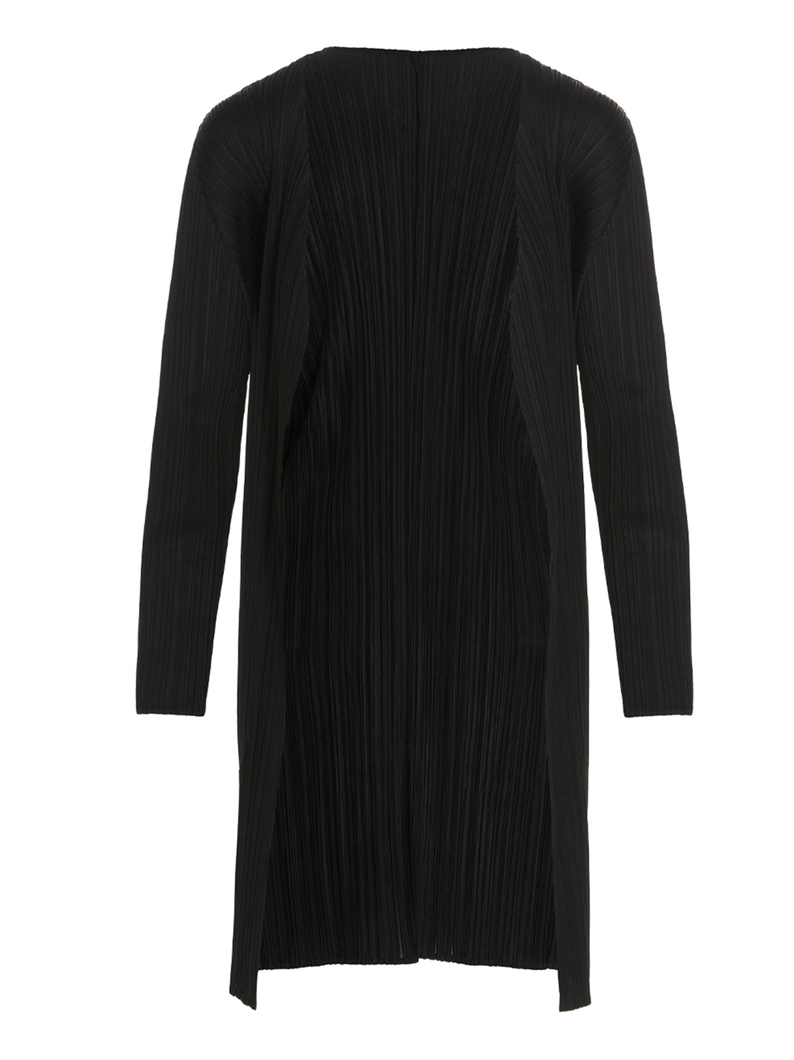 Black Polyester Cardigan