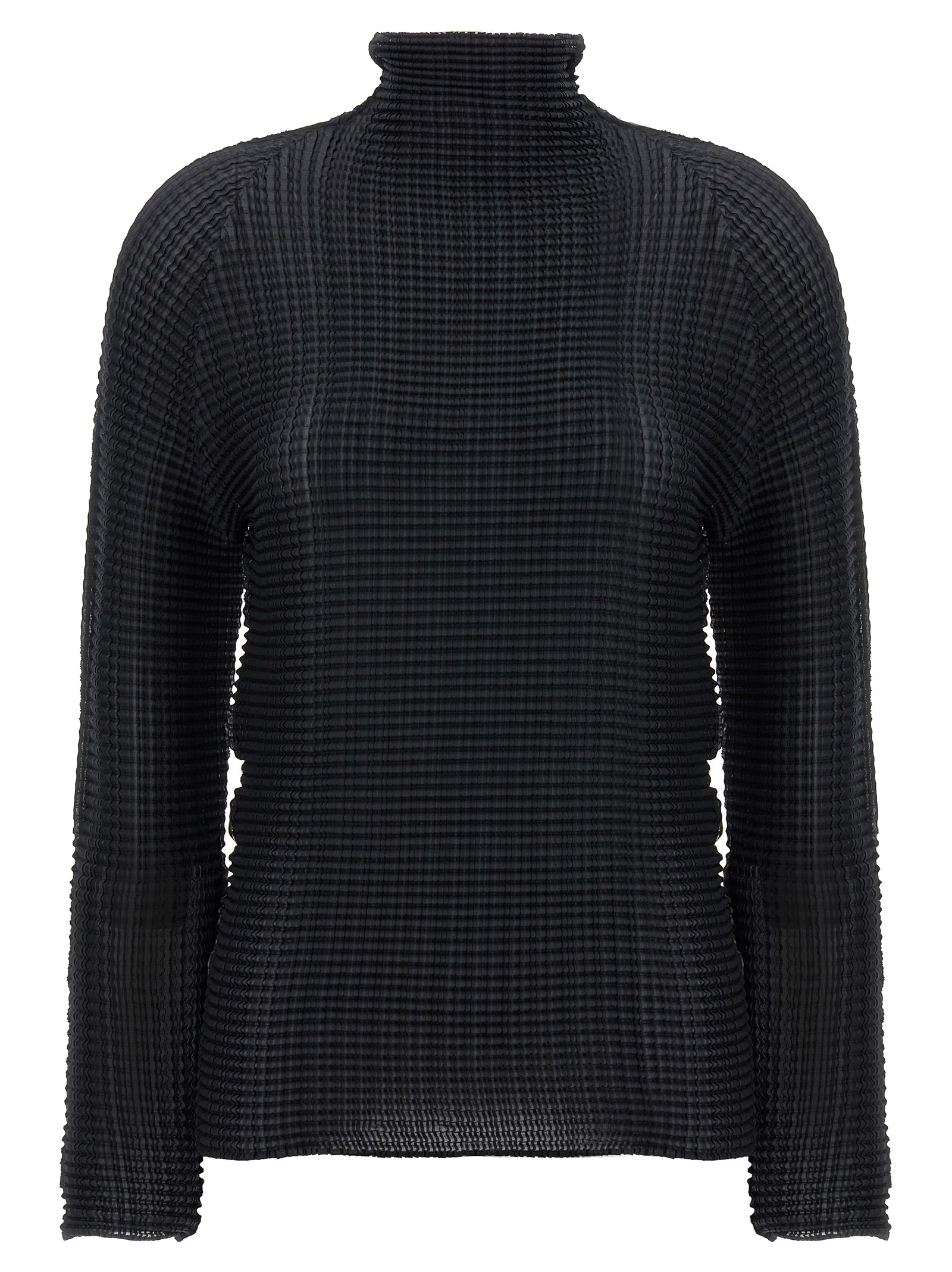 Black Polyester Cardigan