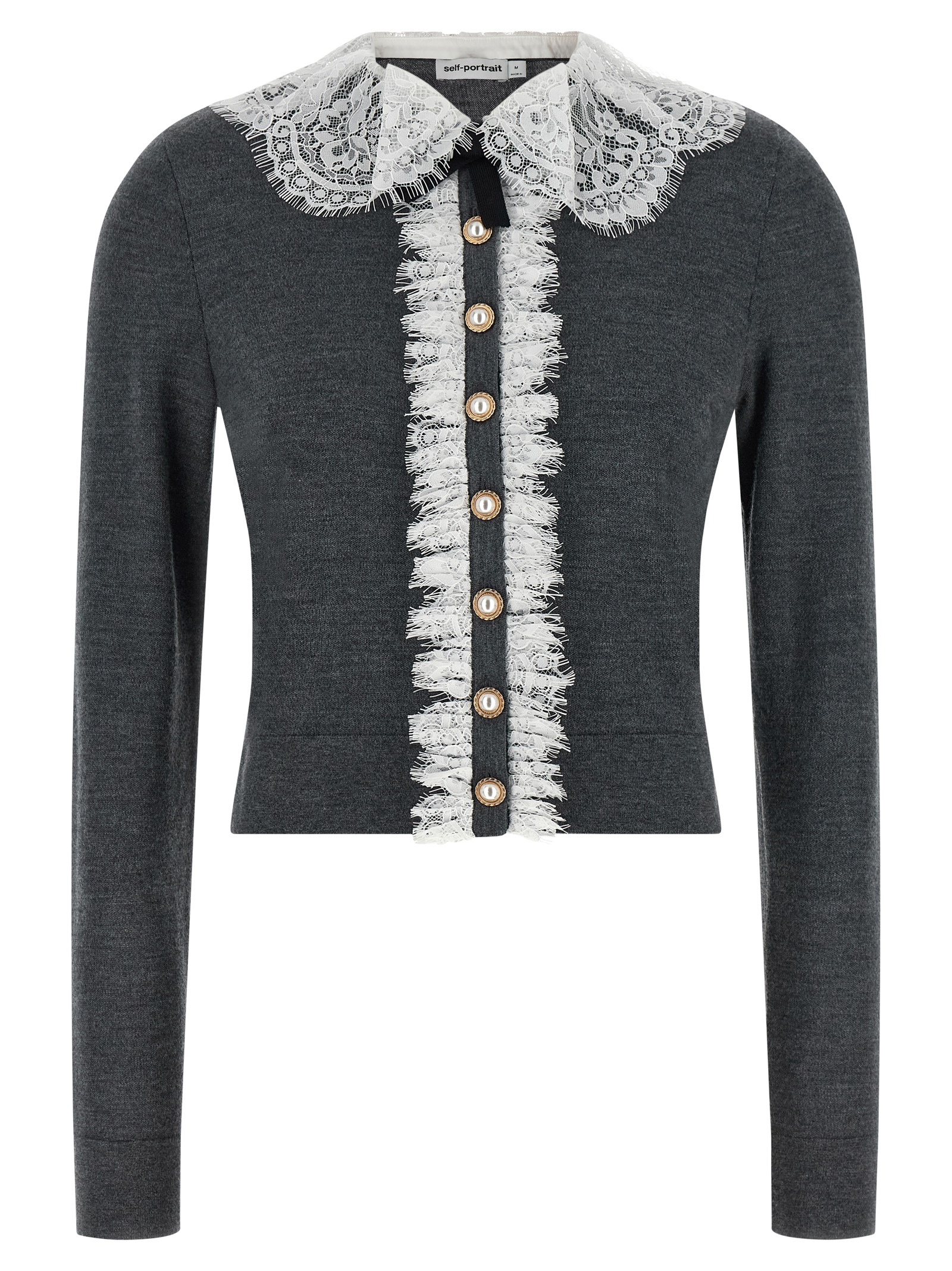 Gray Wool Cardigan