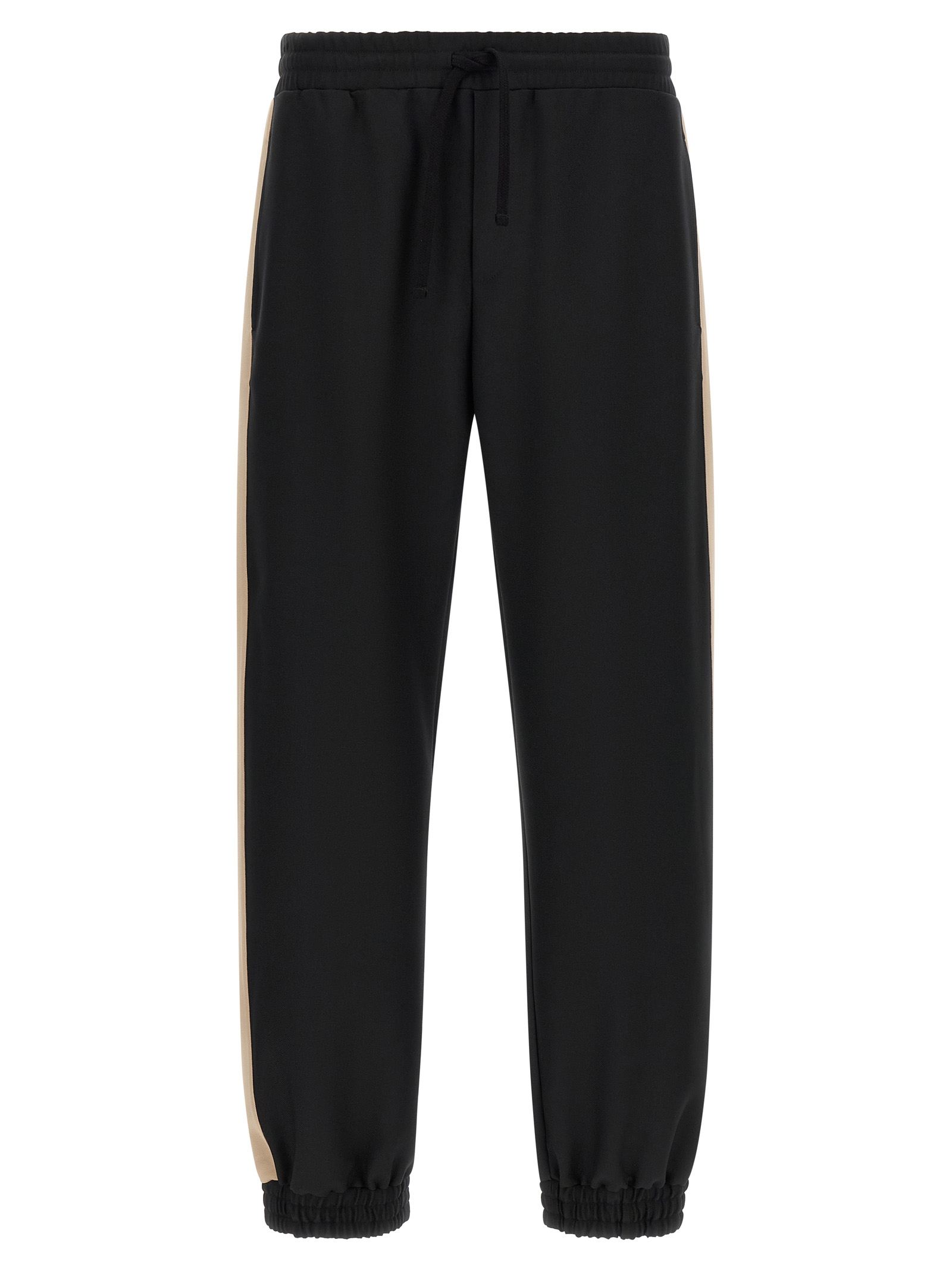 Black Polyester Athletic Pants