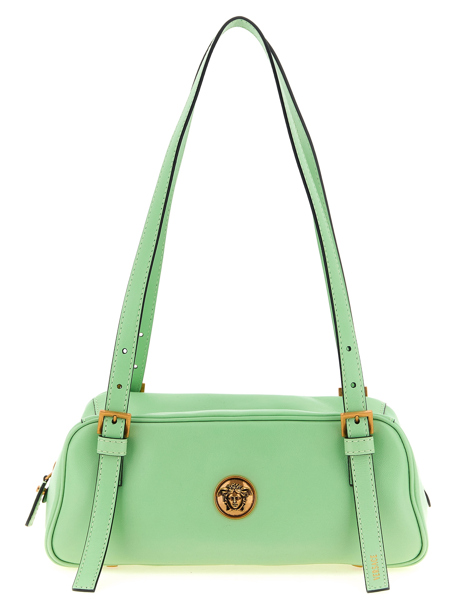 Versace Bicolor Lamb Leather Shoulder Bag - Women