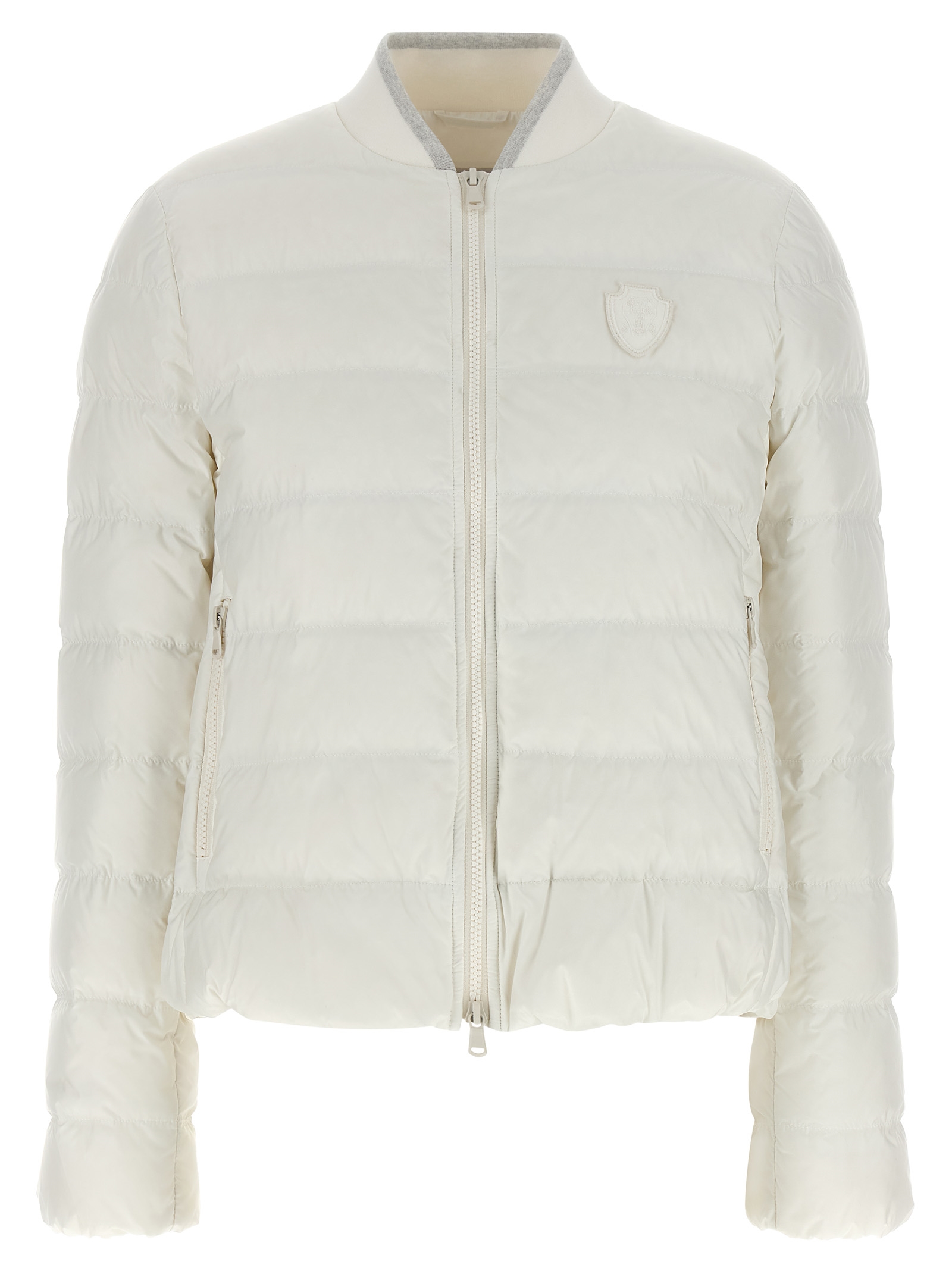 Brunello Cucinelli White Polyester Full-Length Jacket Clothing - Women