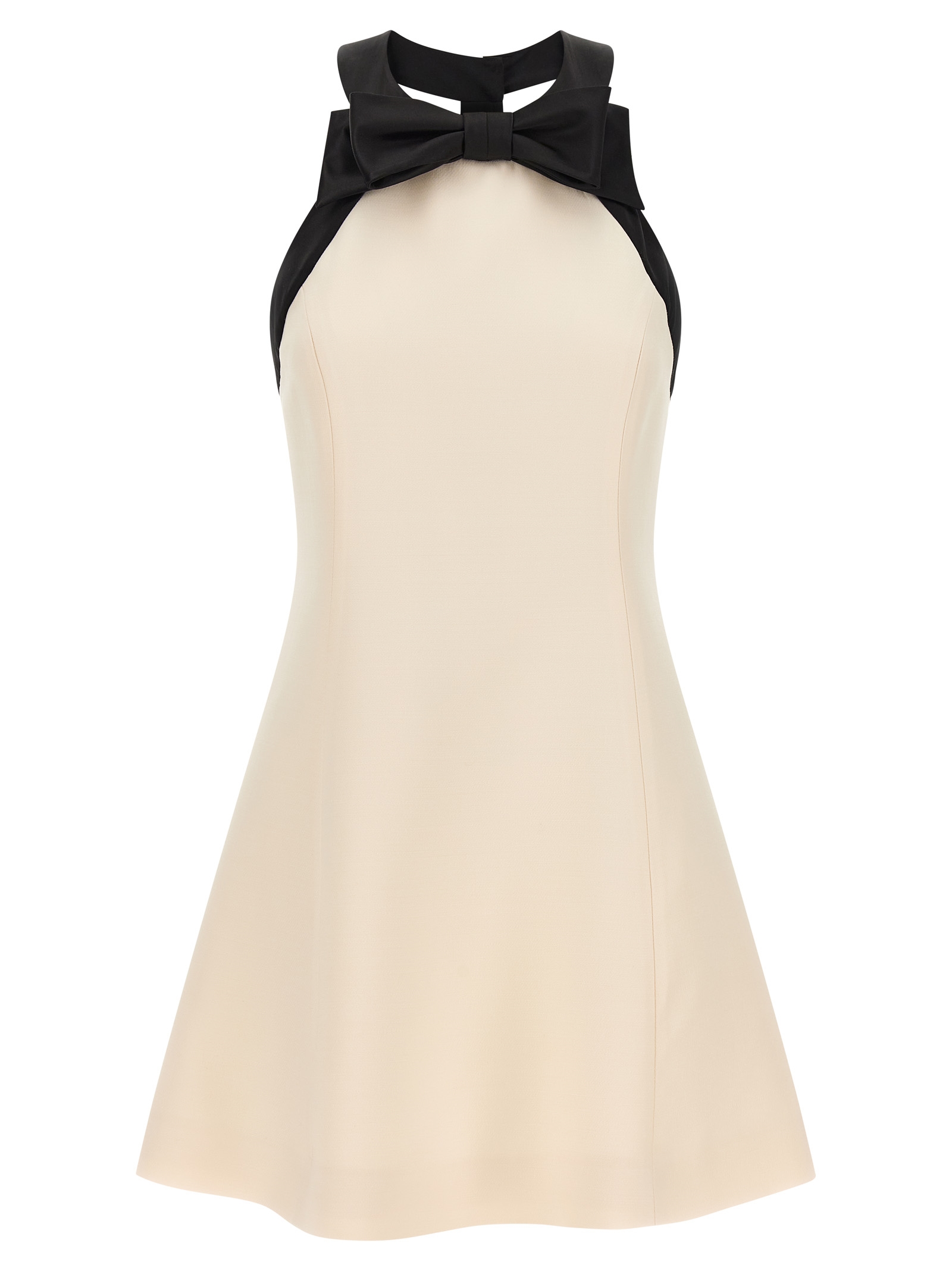 Valentino Garavani Bicolor Virgin Wool Short Dress - Women