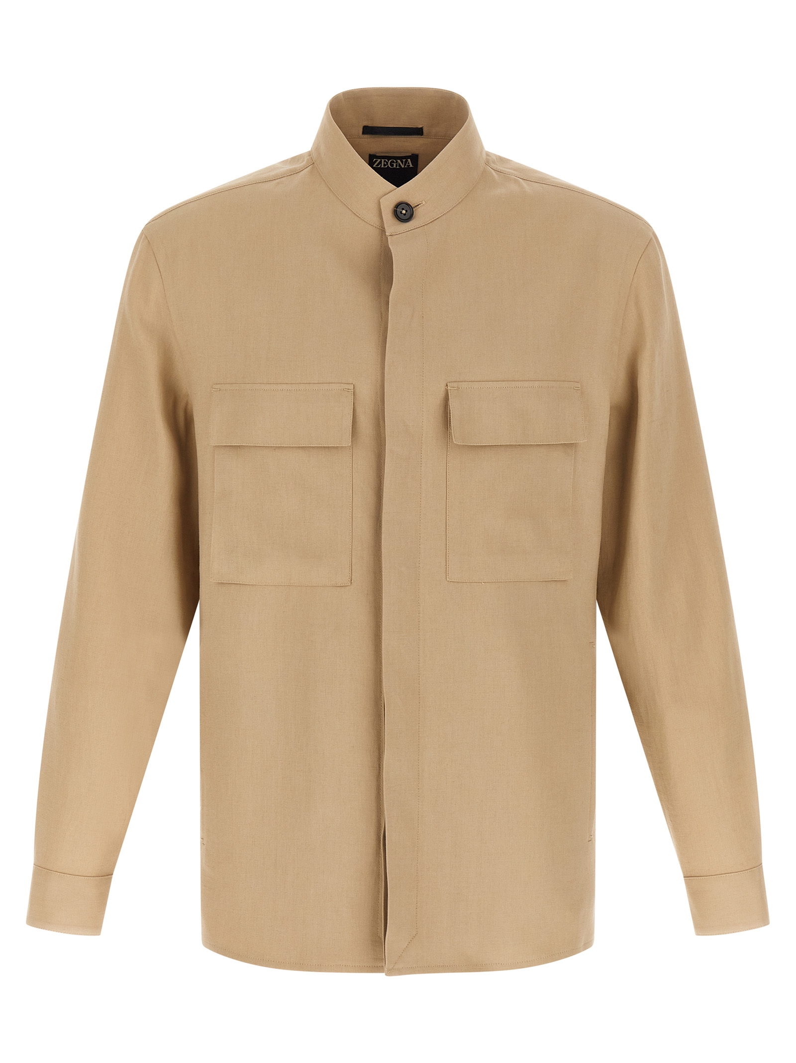 Beige Linen Blouse