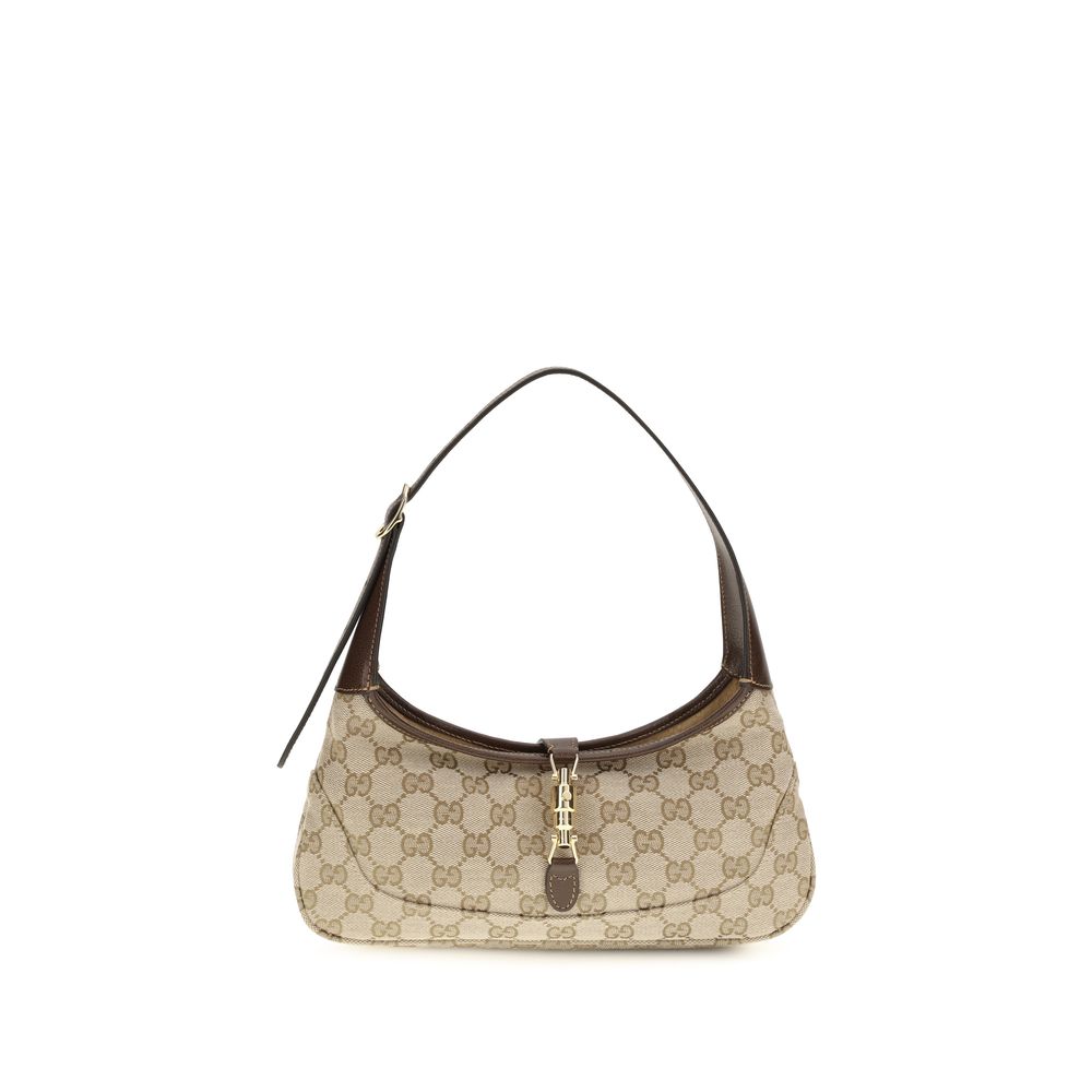 Gucci Beige Fabric Shoulder Bag - Women