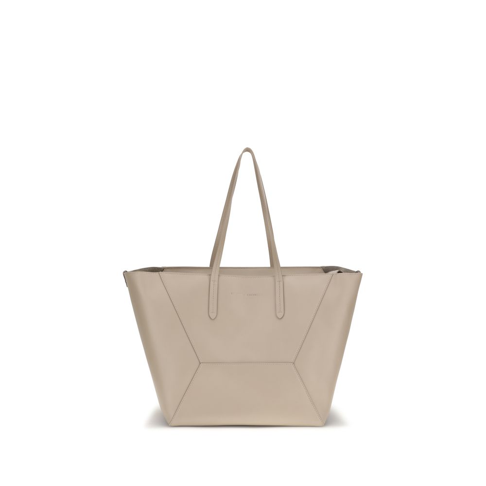 Beige Calf Leather Bos Taurus Shoulder Bag