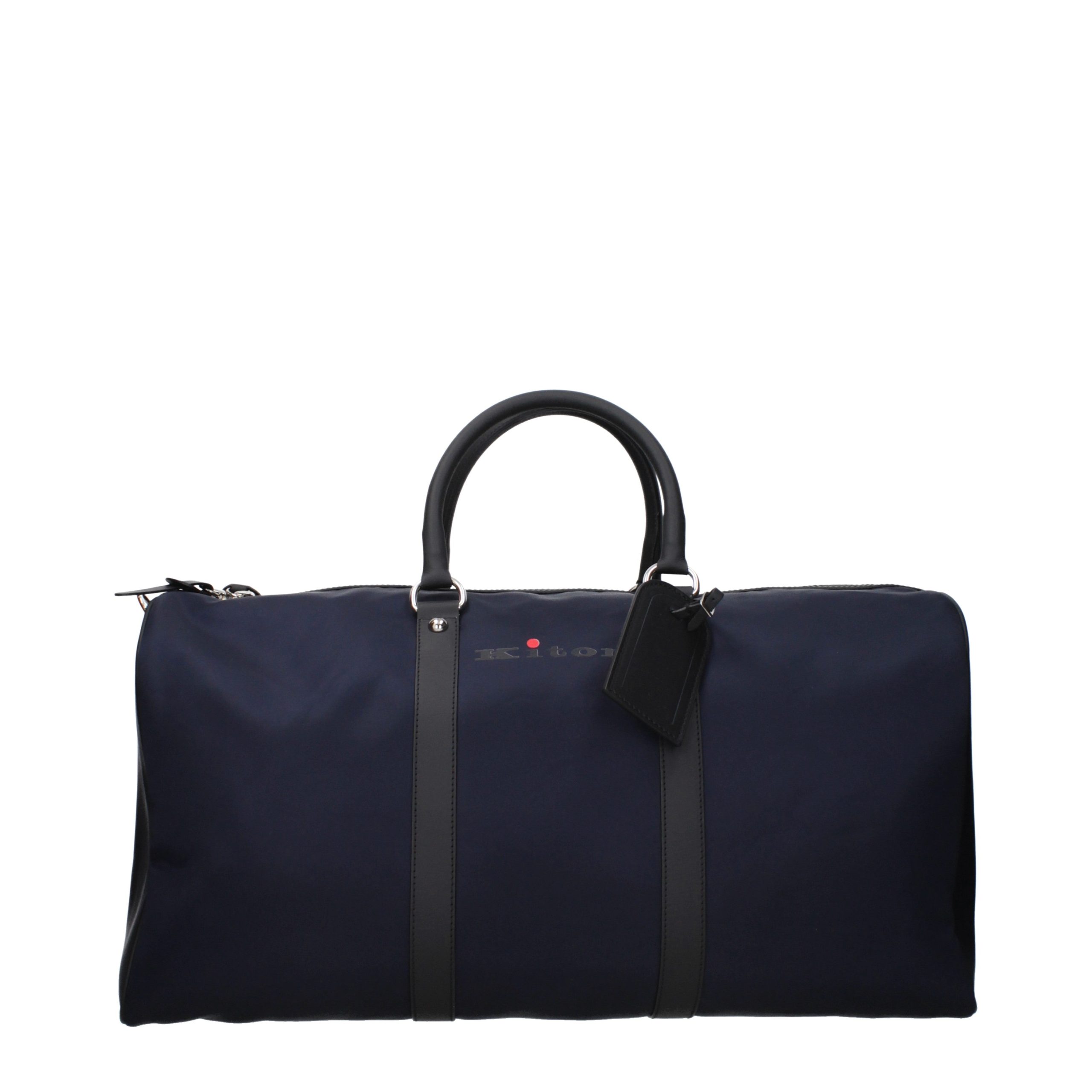 Kiton Blue Nylon Luggage And Travel Bag - Men
