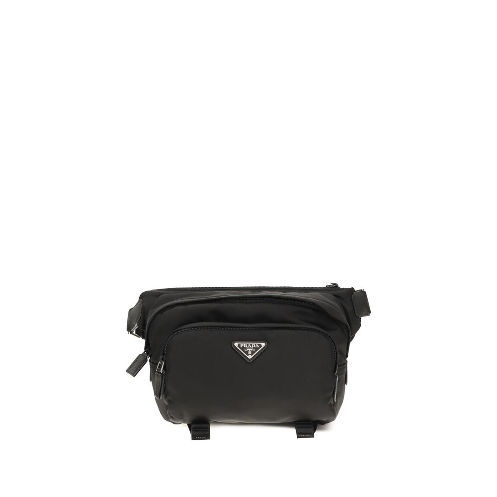Prada Black Nylon Shoulder Bag - Men
