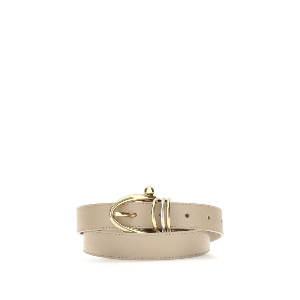 Beige Calf Leather Bos Taurus Regular Belt