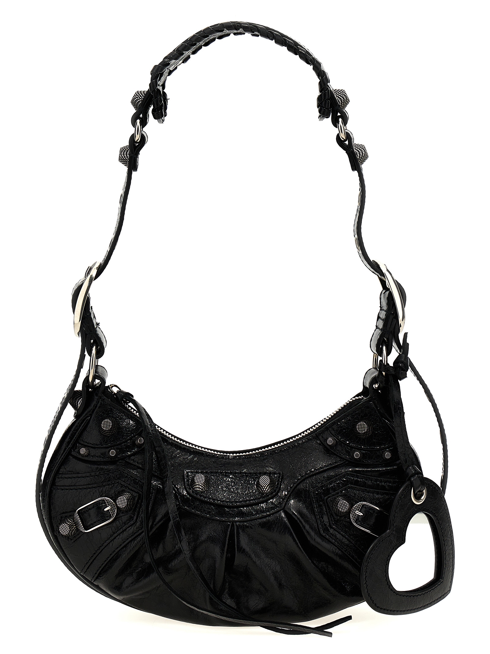 Black Lamb Leather Crossbody Bag