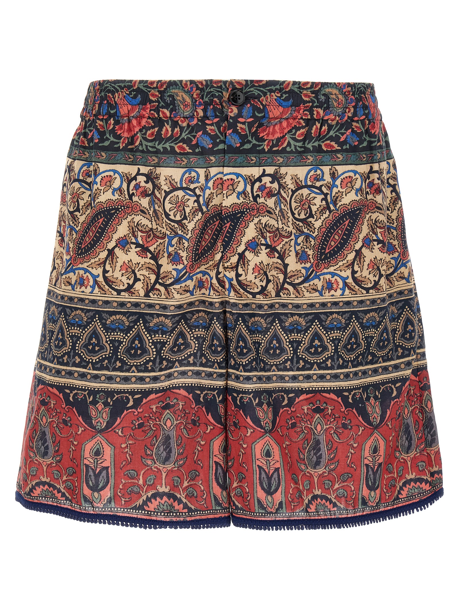 Multicolor Cotton Bermuda Shorts