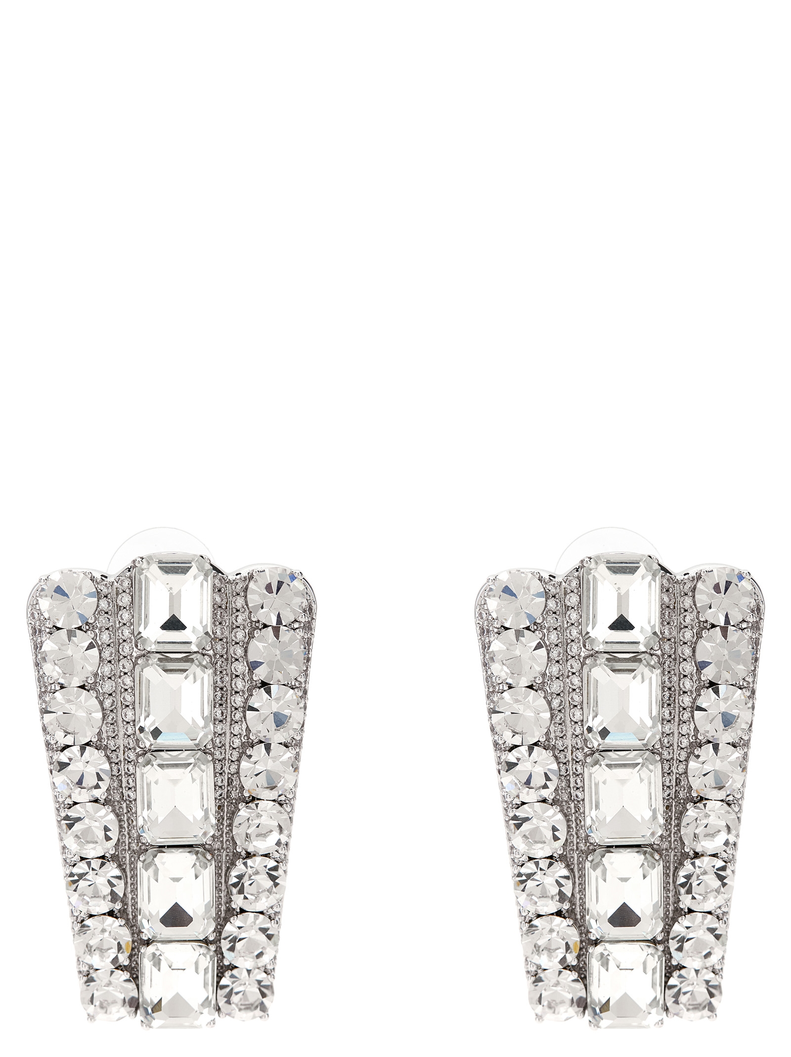 Silver Cotton Earrings