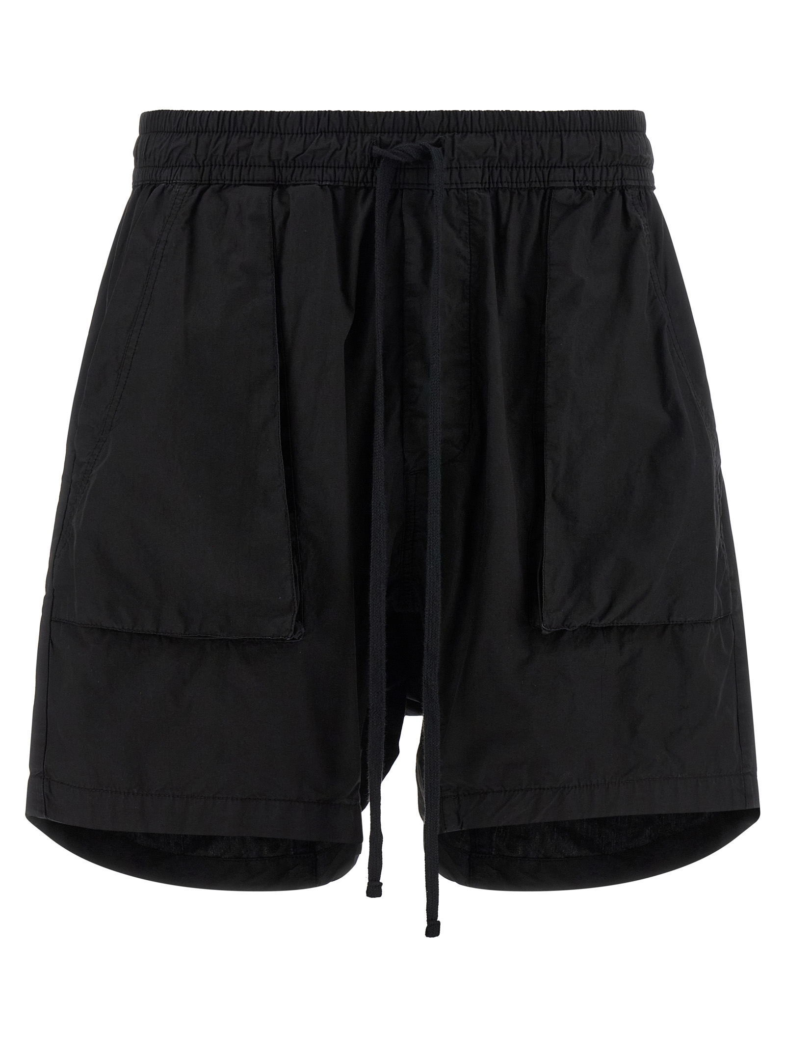 Black Organic Cotton Bermuda Shorts