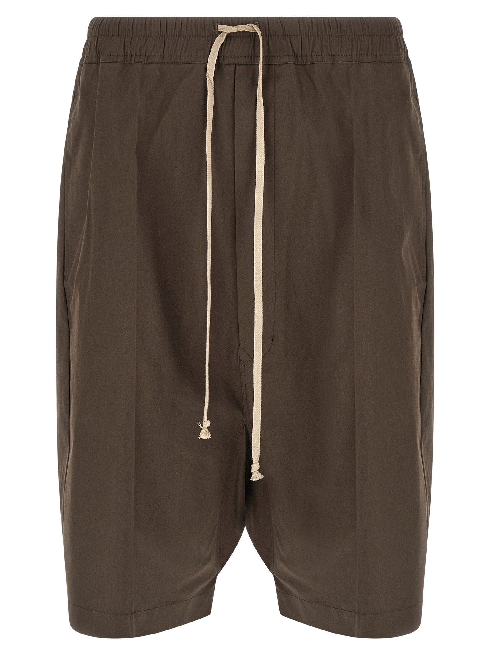 Brown Cotton Bermuda Shorts