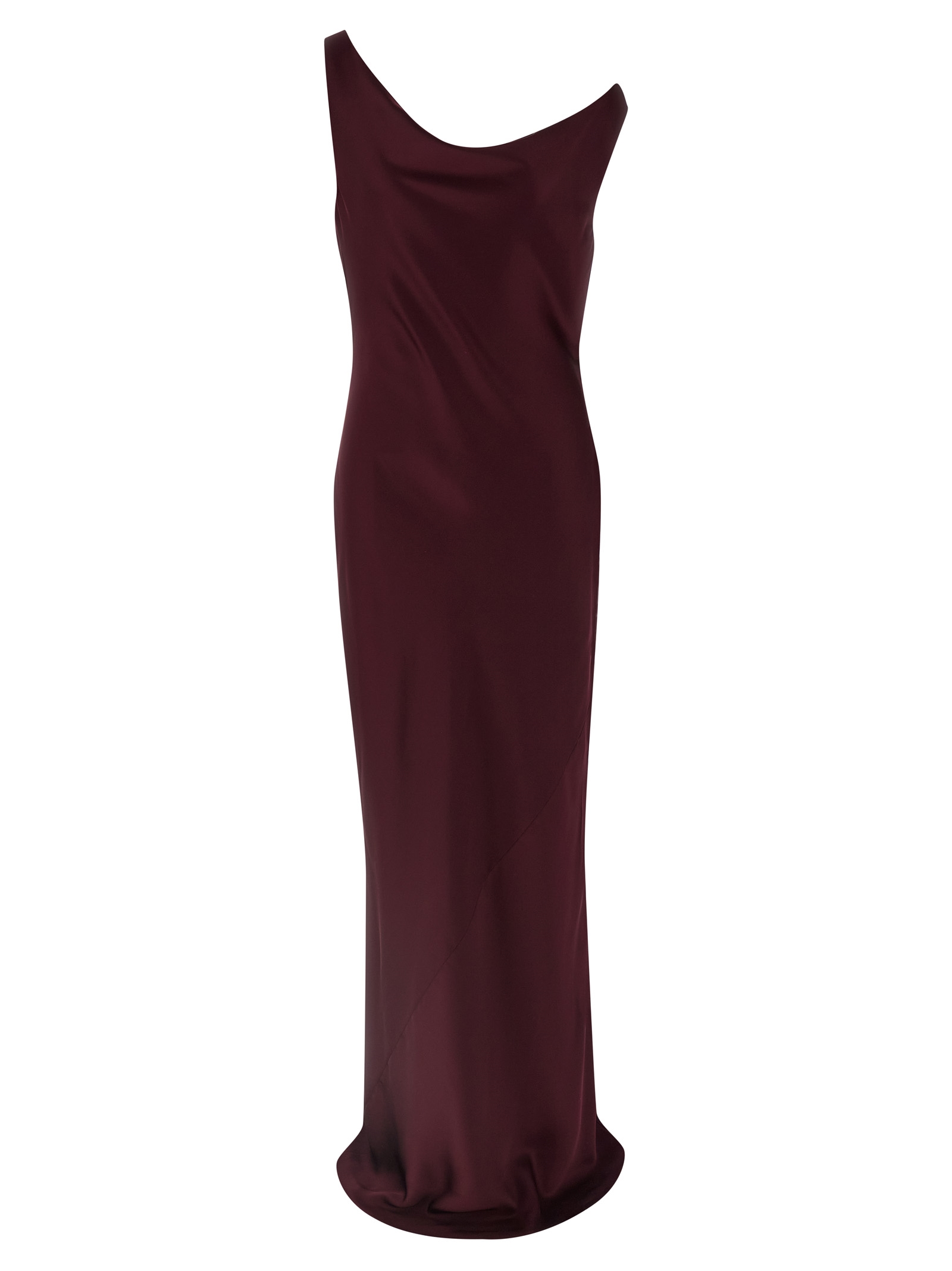 Norma Kamali Bordeaux Polyester Long Dress - Women