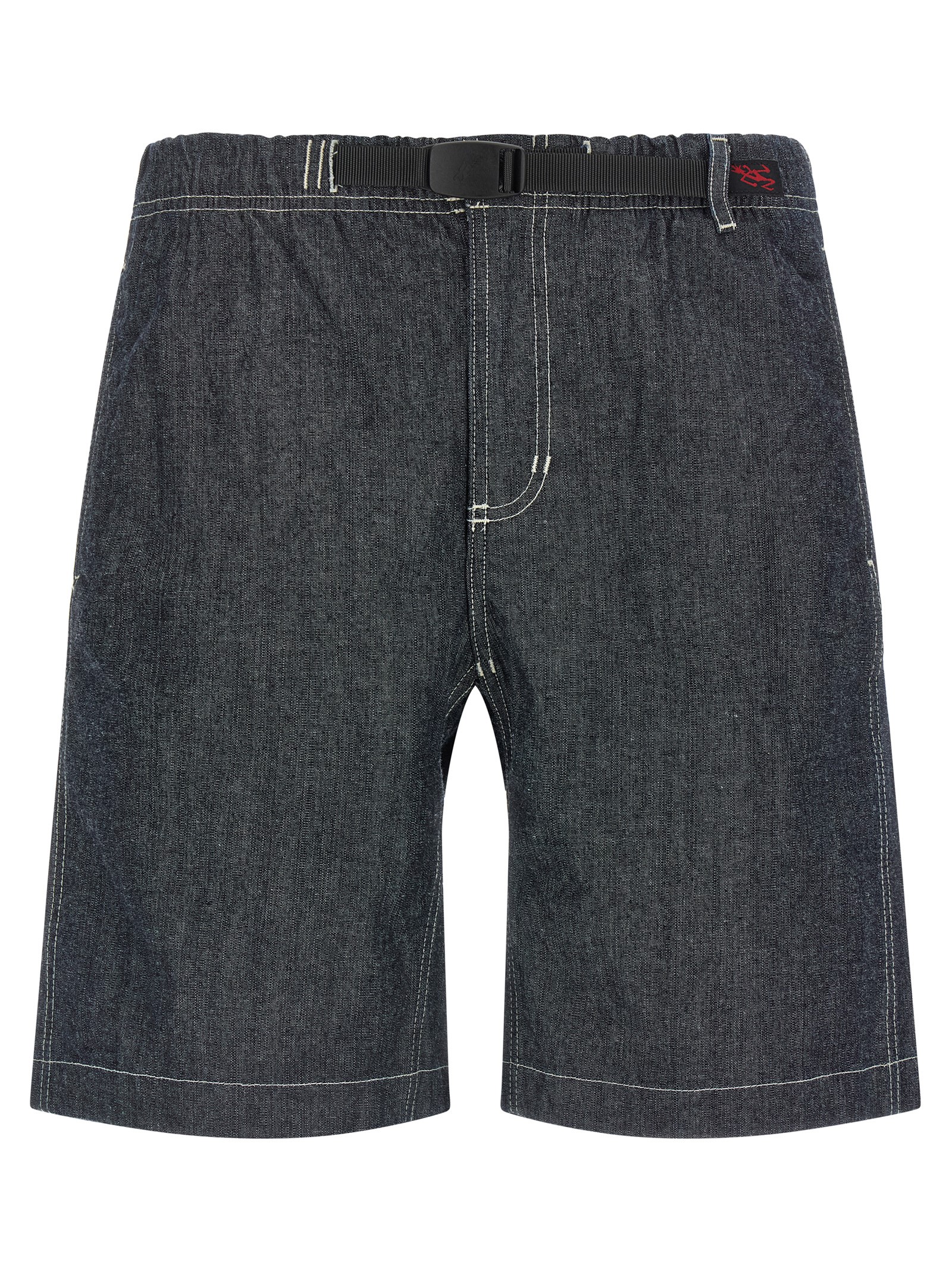 Blue Cotton Bermuda Shorts