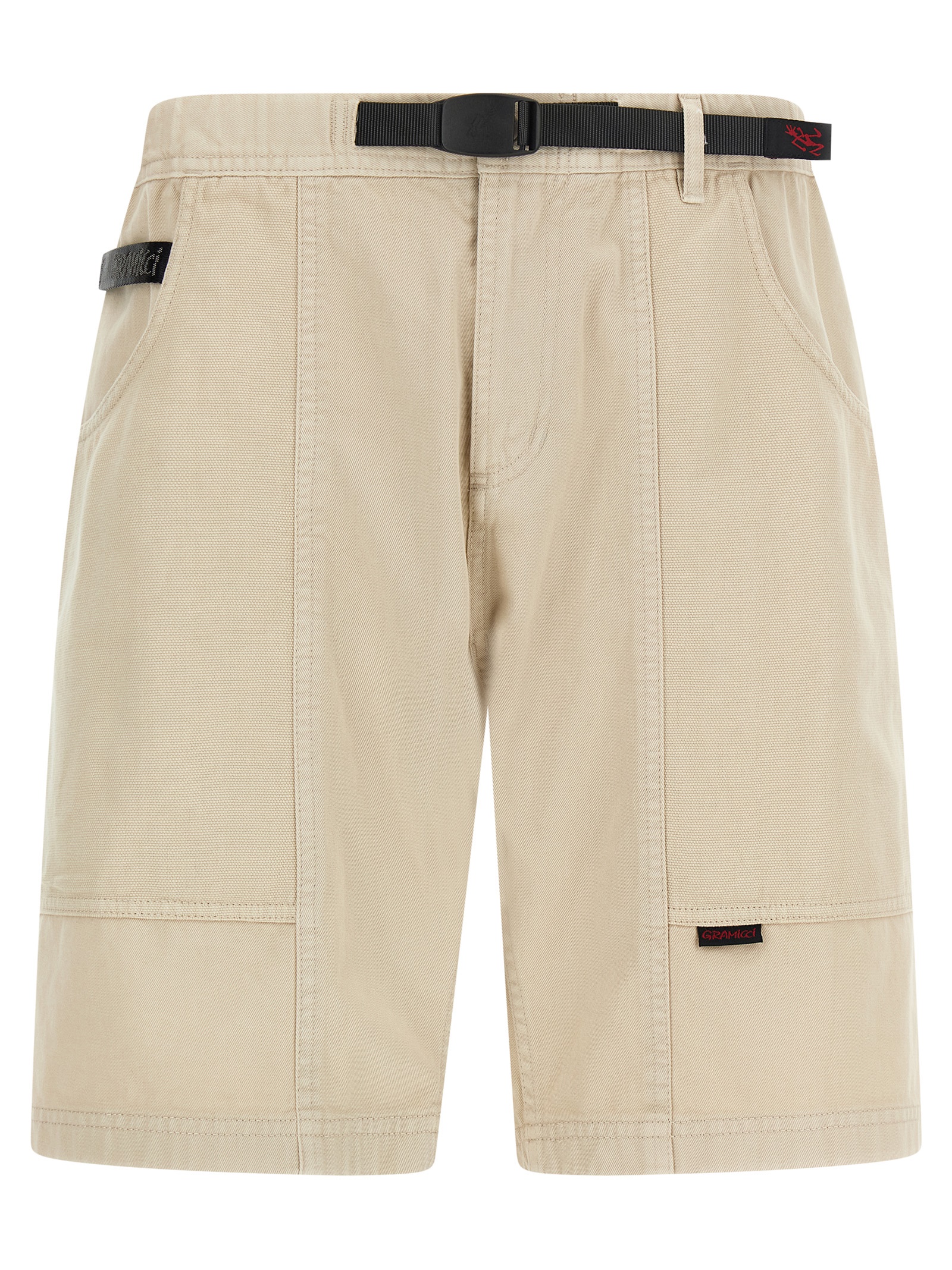 Beige Cotton Bermuda Shorts