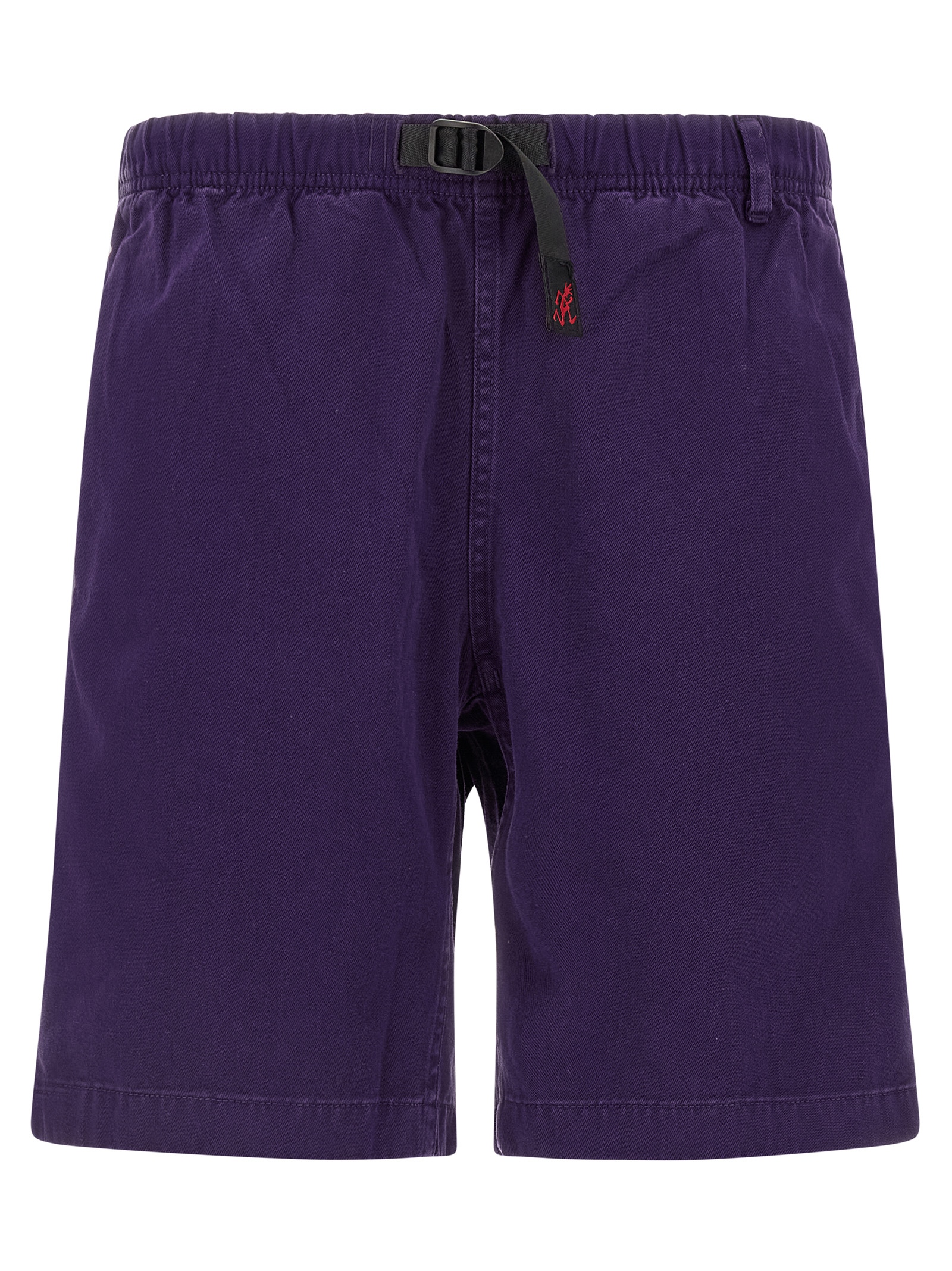 Purple Cotton Bermuda Shorts