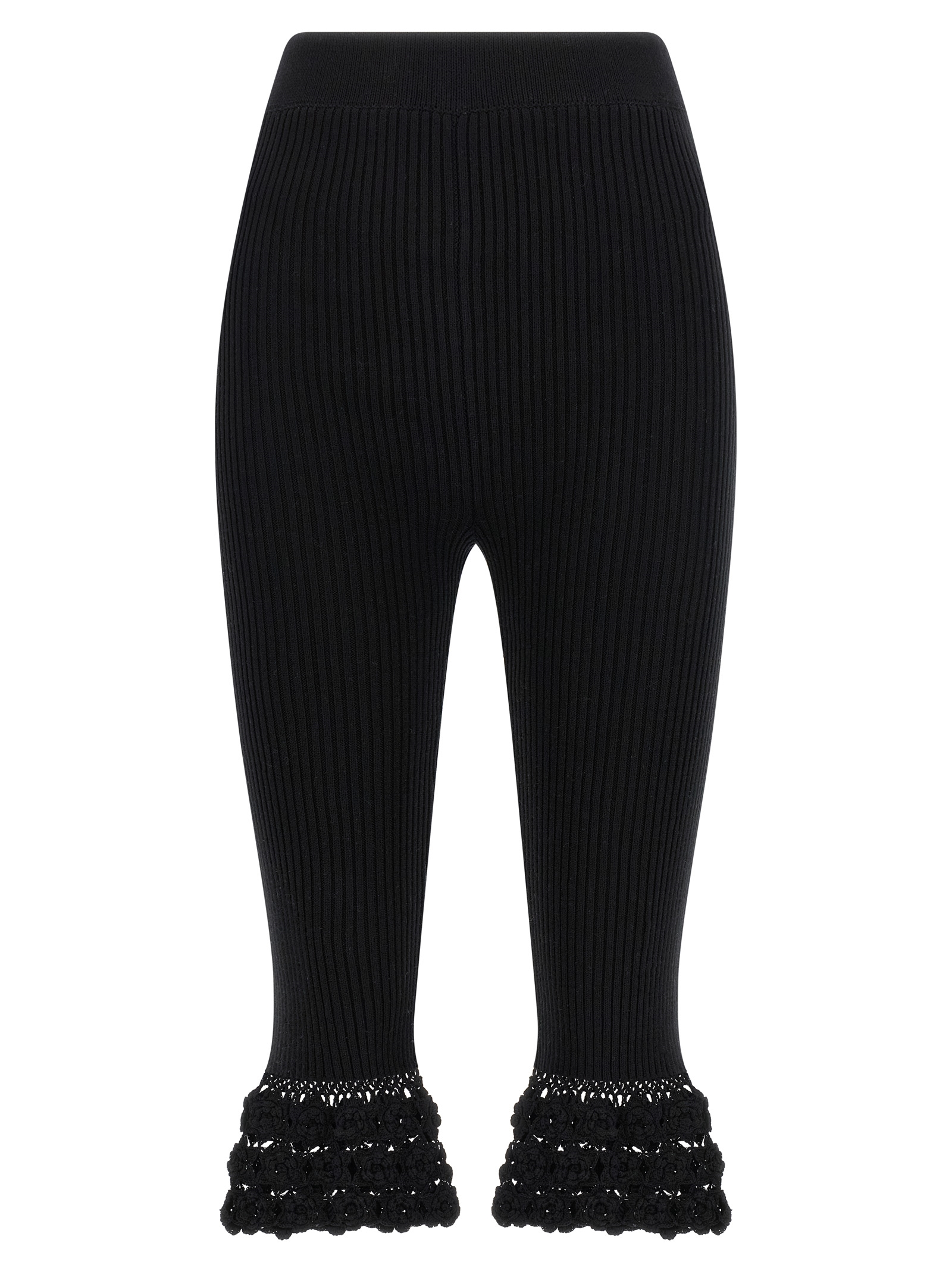 Black Organic Cotton Casual Pants