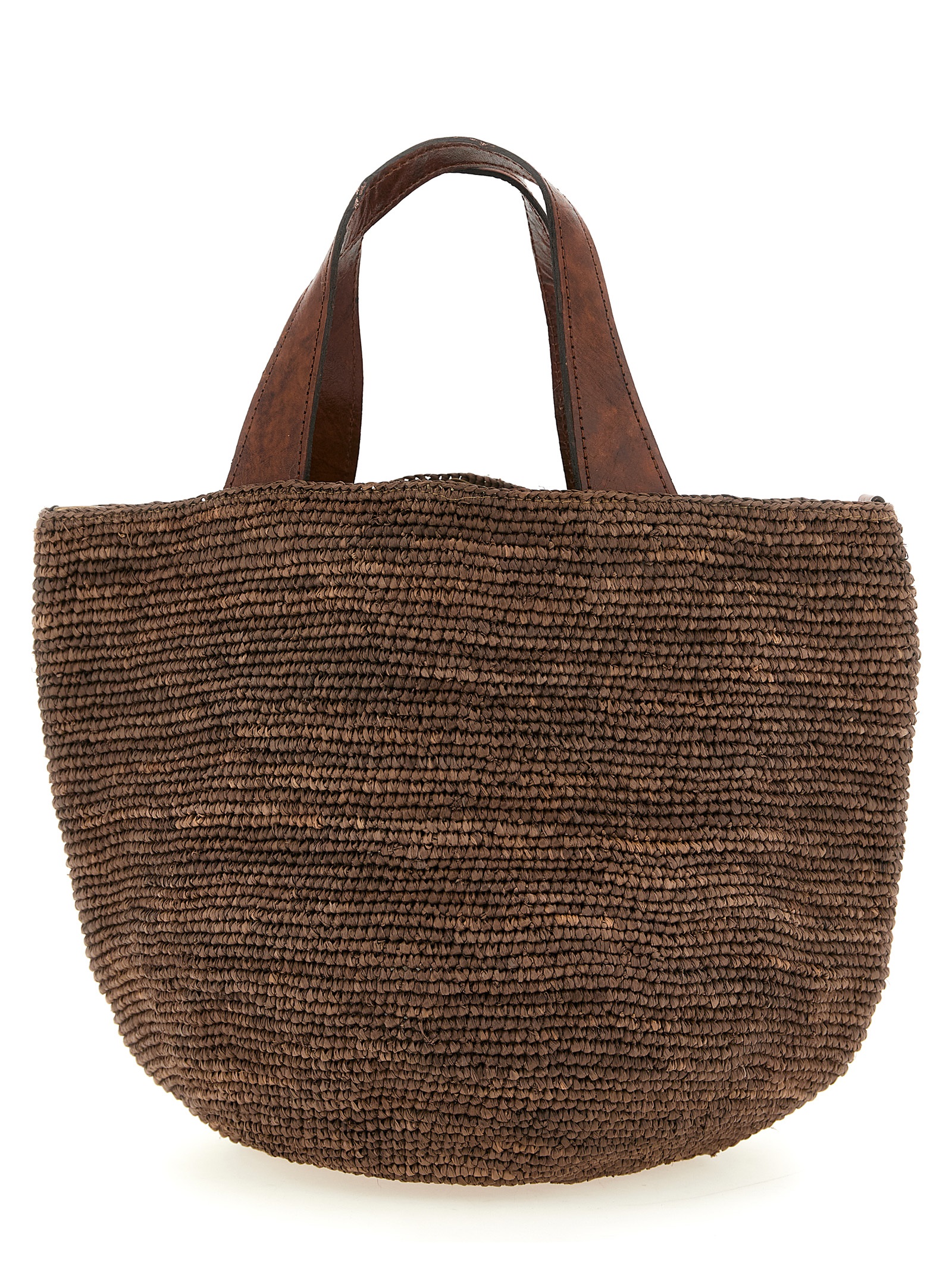 Brown Raffia Handbag