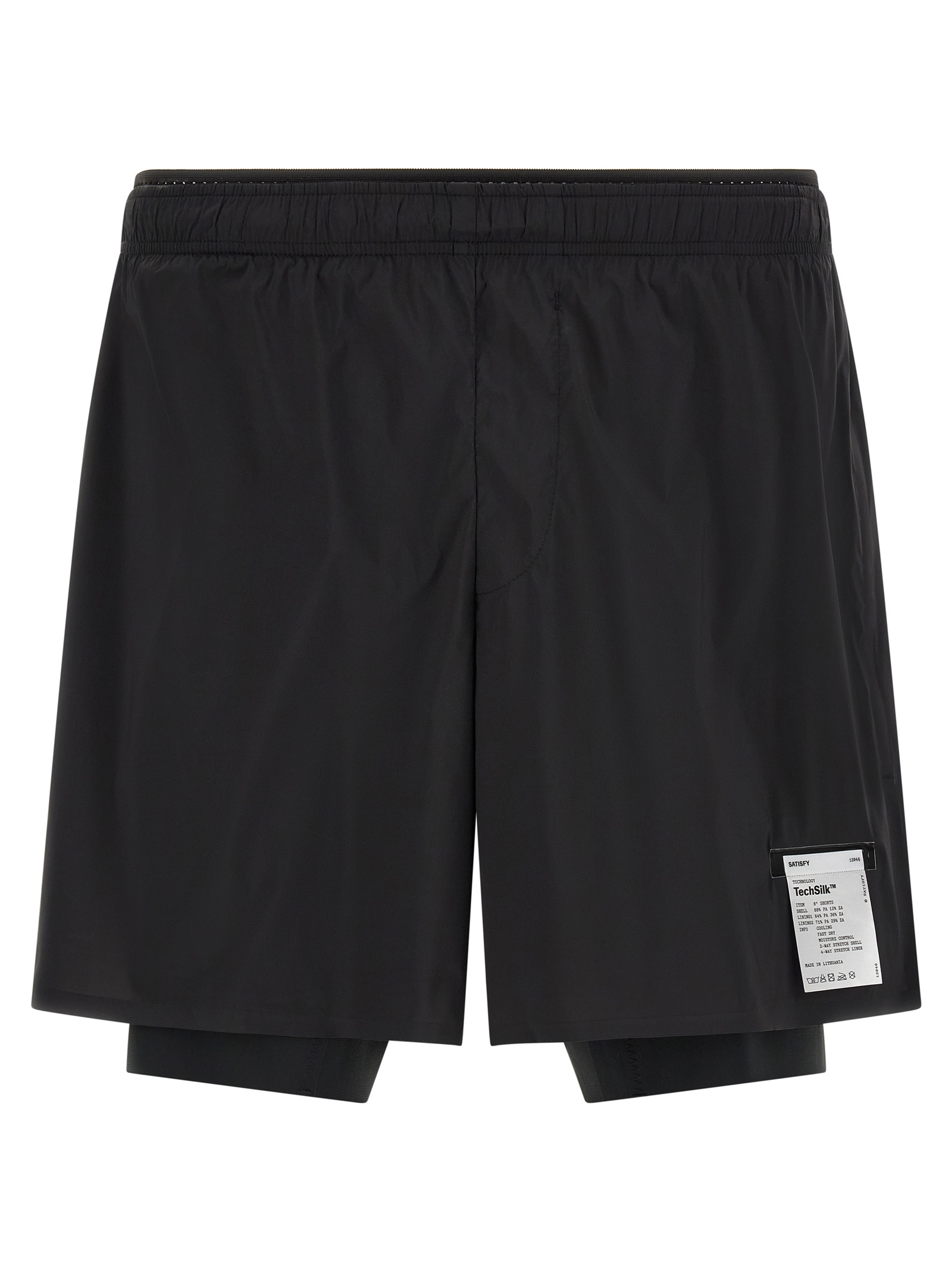 Black Nylon Bermuda Shorts