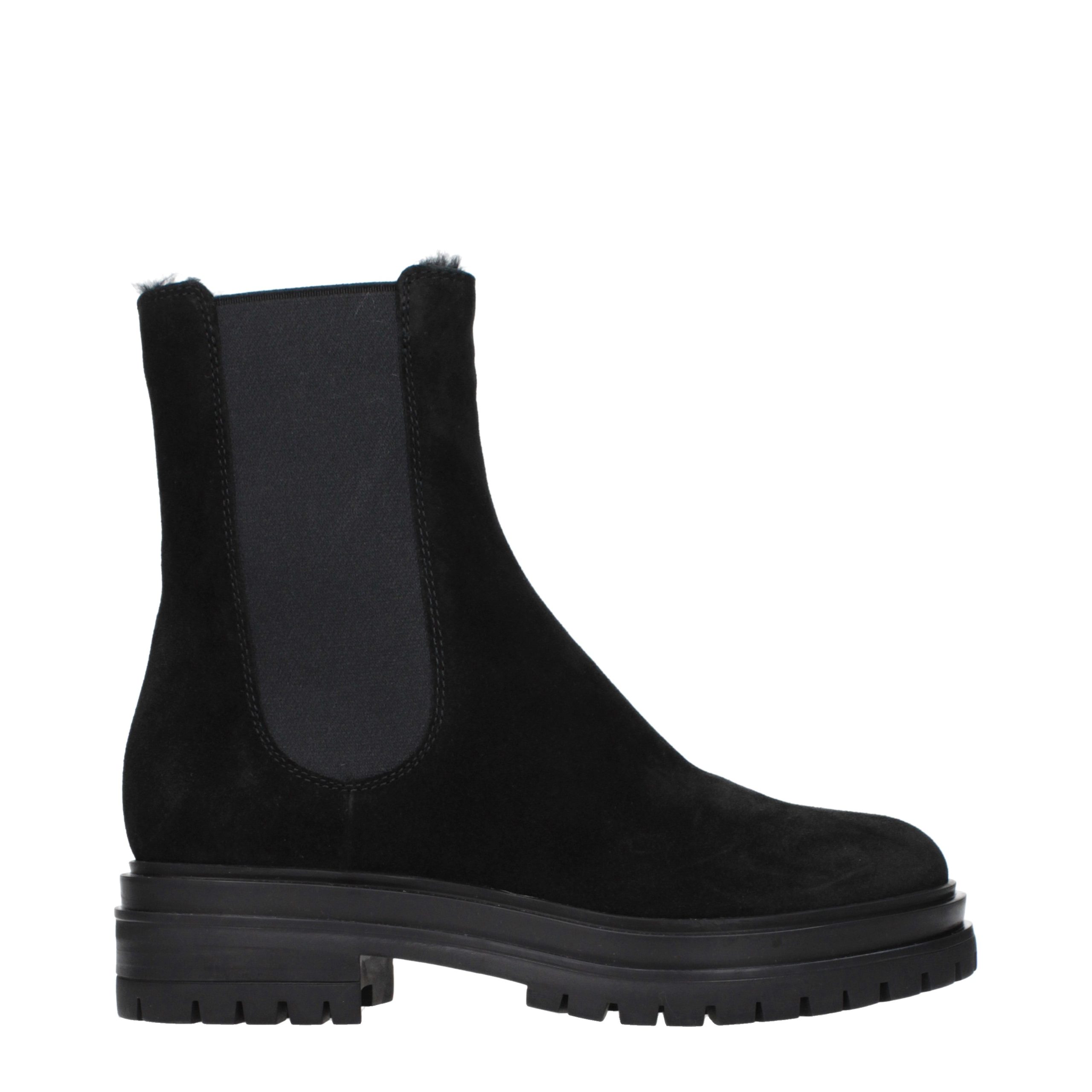 Gianvito Rossi Black Leather Ankle Boots - Women
