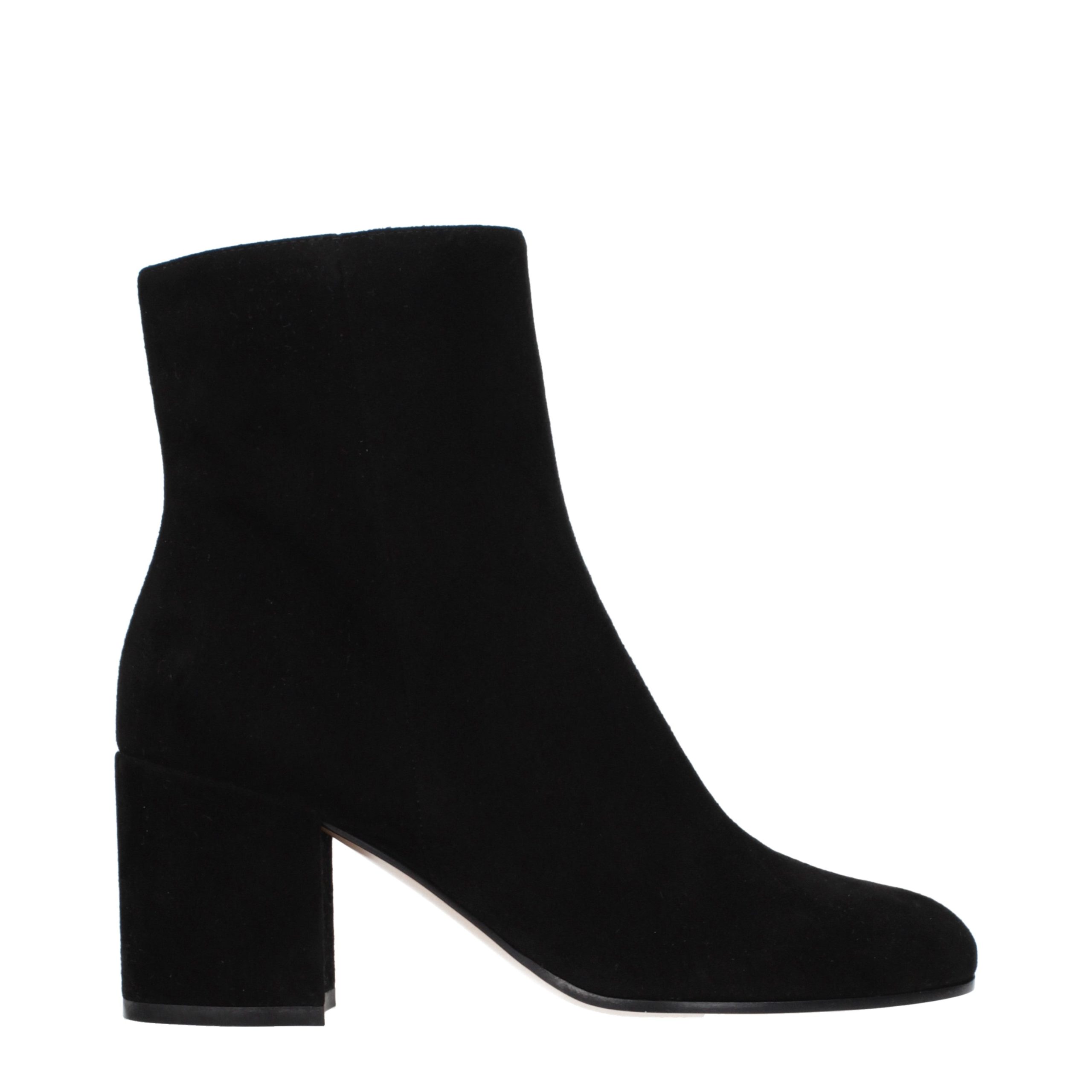 Gianvito Rossi Black Leather Ankle Boots - Women