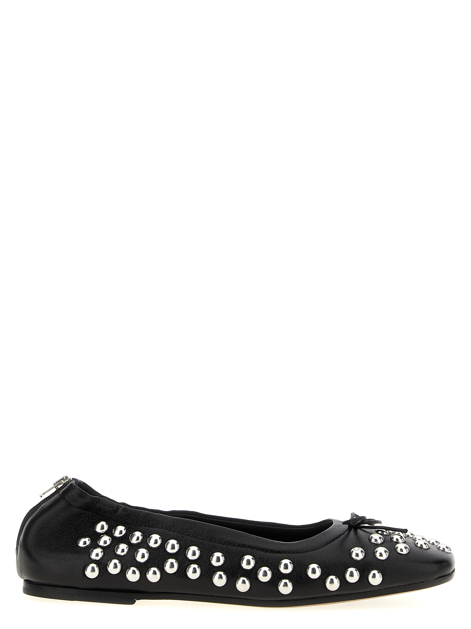 Black Lamb Leather Ballet Flats