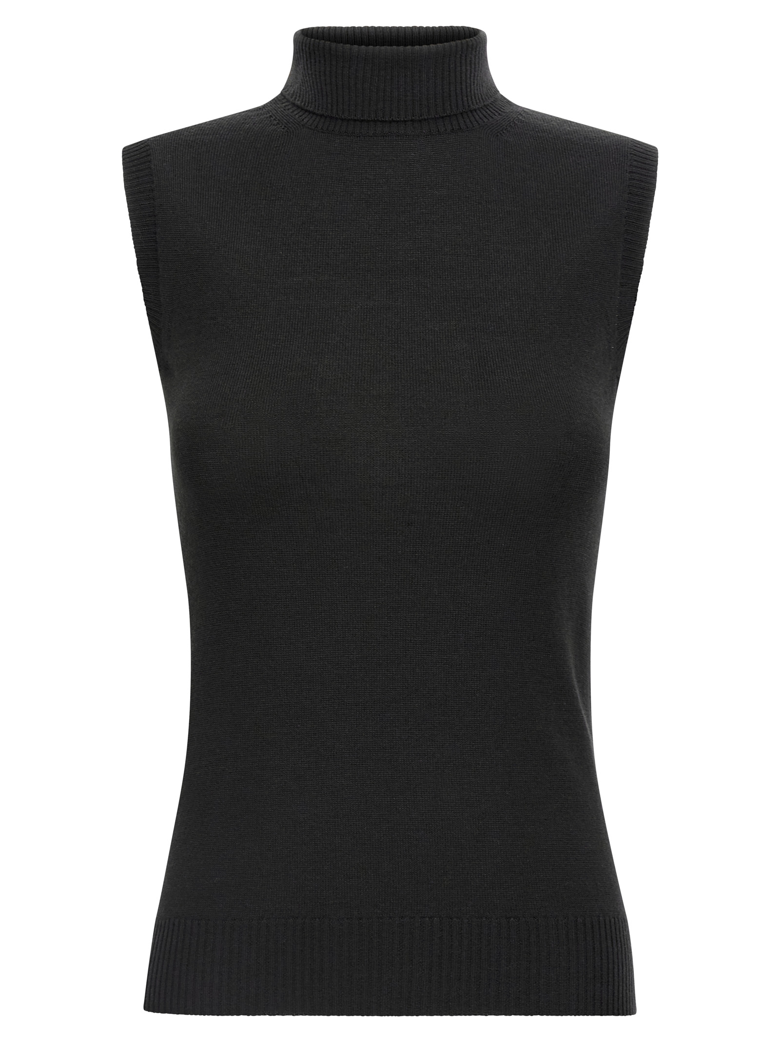 Black Virgin Wool Cardigan