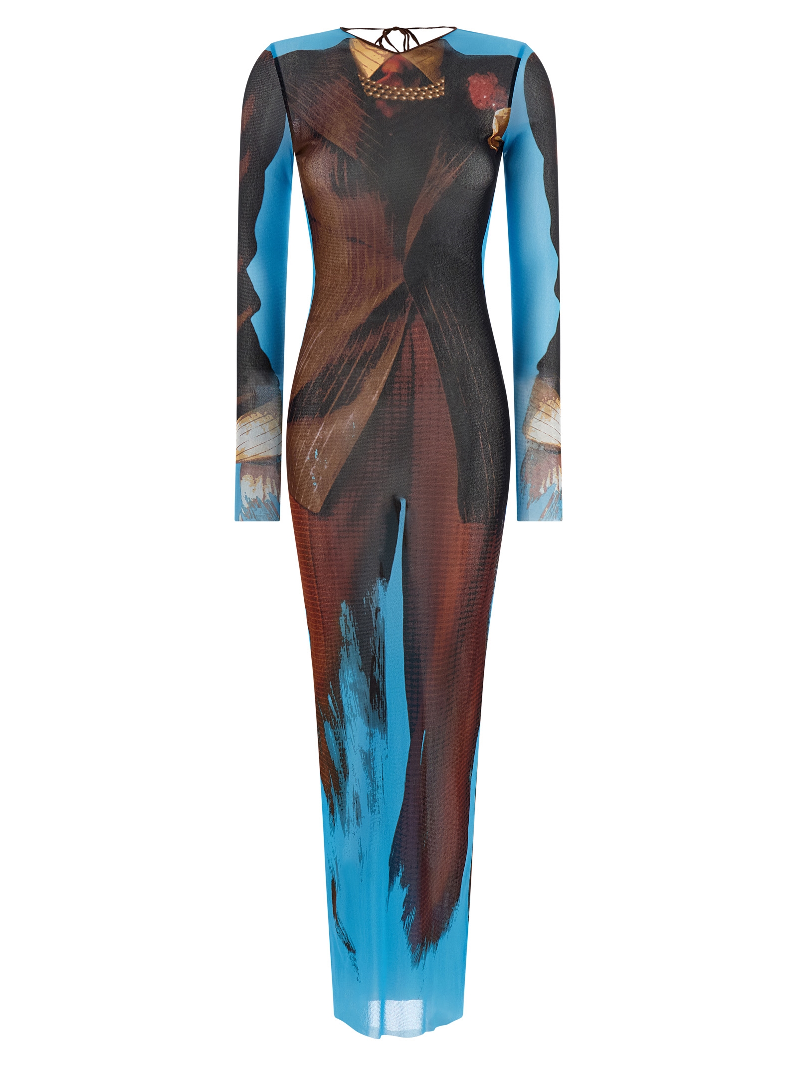 Multicolor Polyamide Long Dress