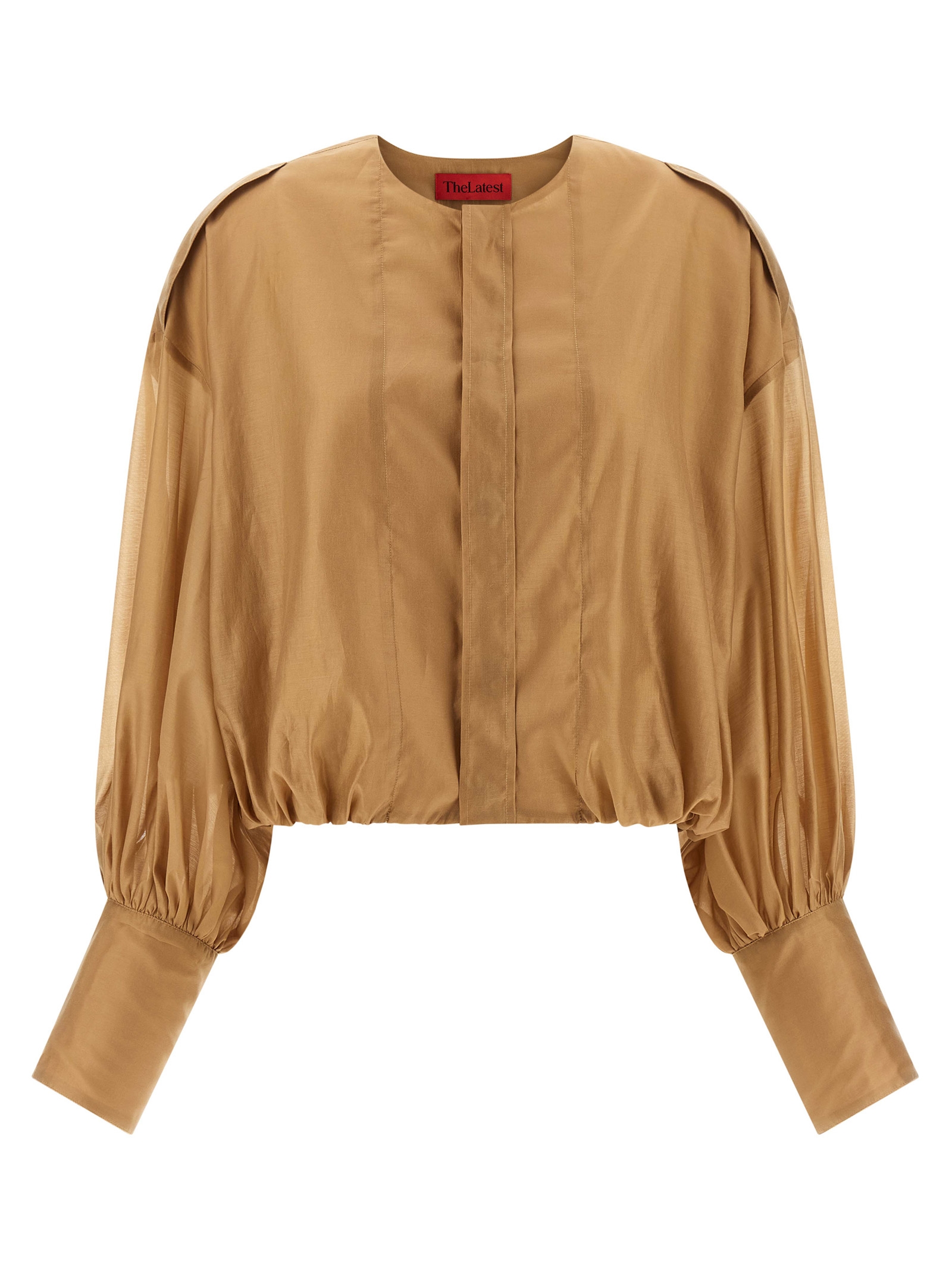 Beige Lyocell Blouse