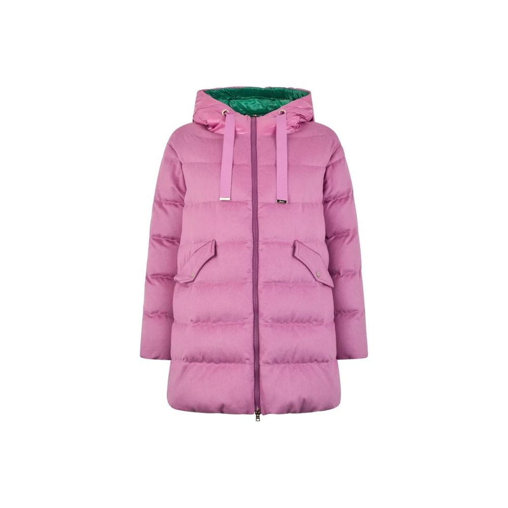 Herno Multicolor Cashmere Full-Length Jacket Clothing - Women