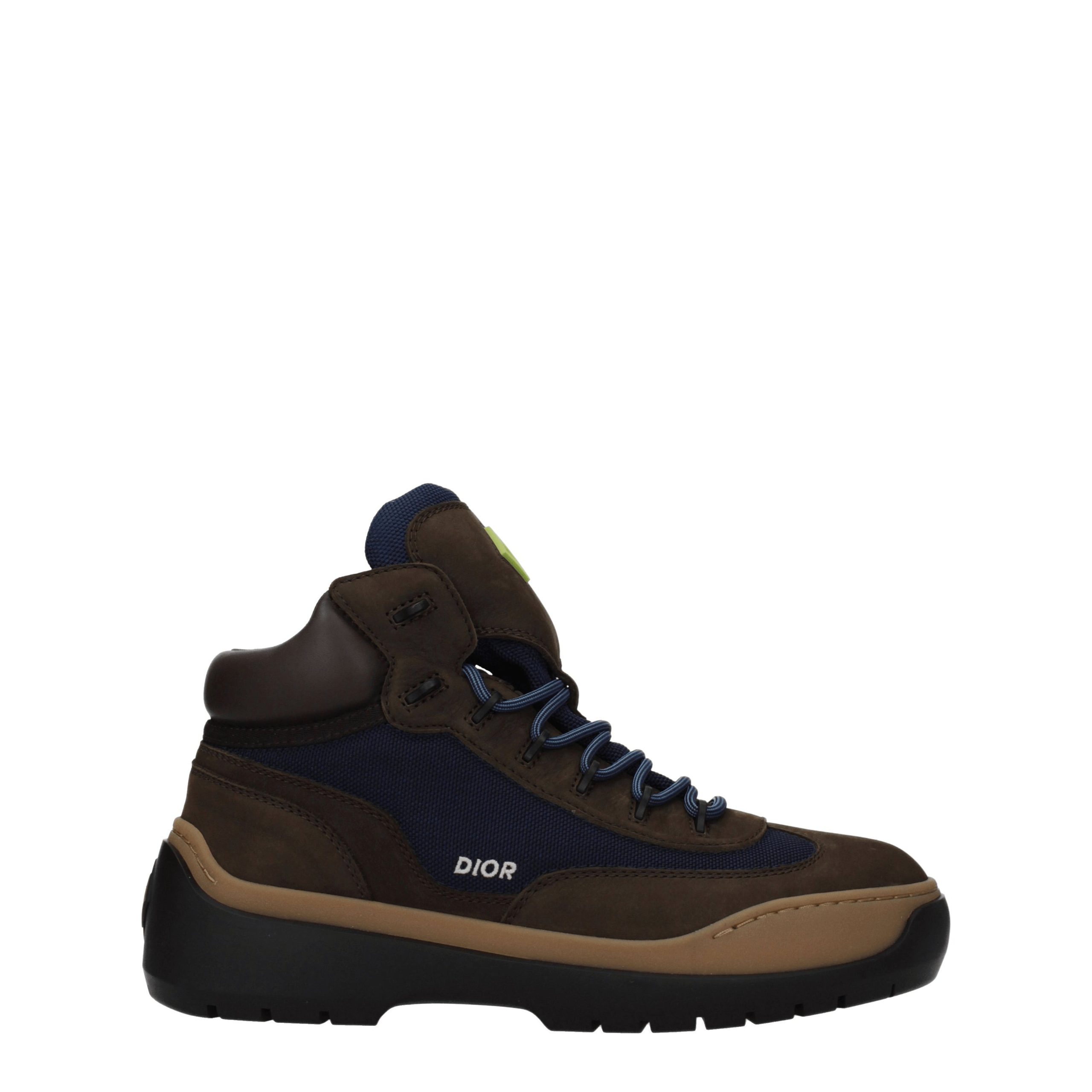 Christian Dior Brown Leather Ankle Boots - Men