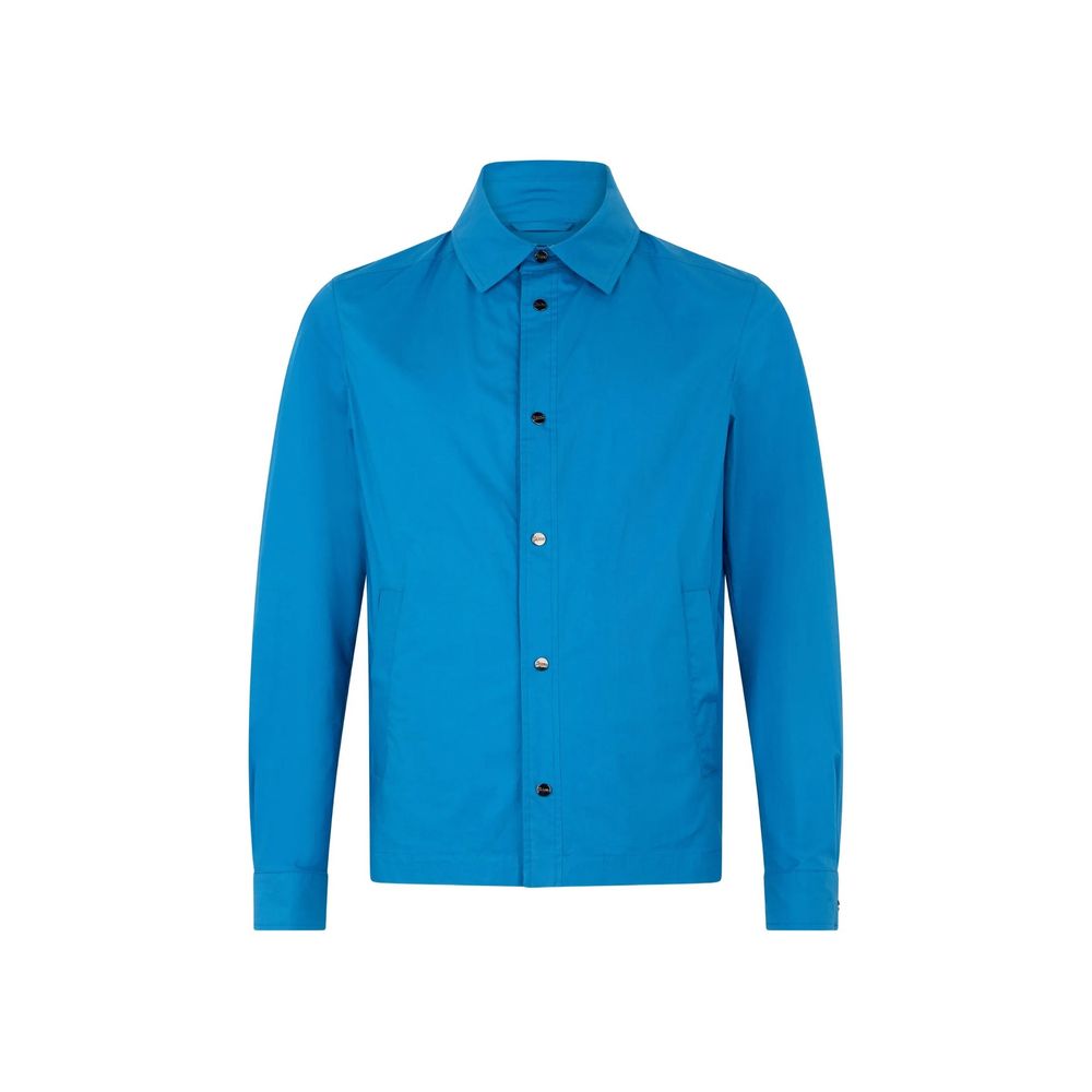Herno Blue Cotton Full-Length Jacket Clothing - Men