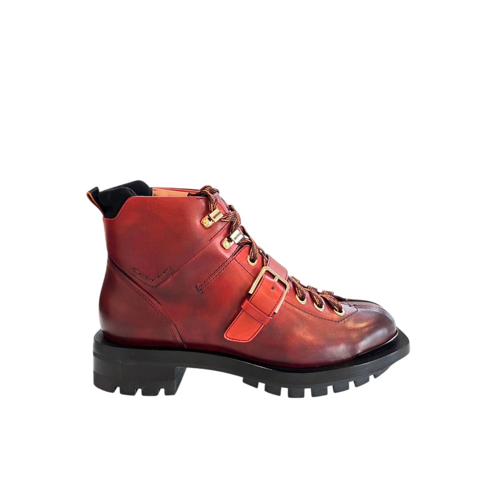 Santoni Red Leather Women Boot - Women