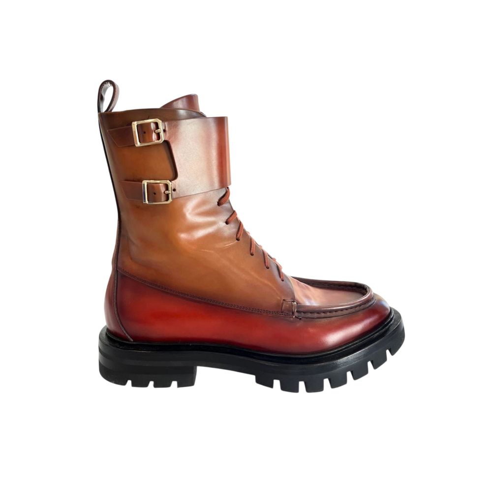 Santoni Red Leather Women Boots - Women